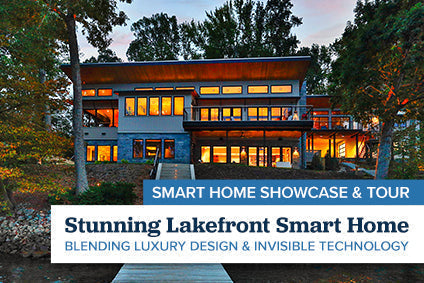Stunning Lakefront Smart Home That Blends Luxury Design & Invisible Technology