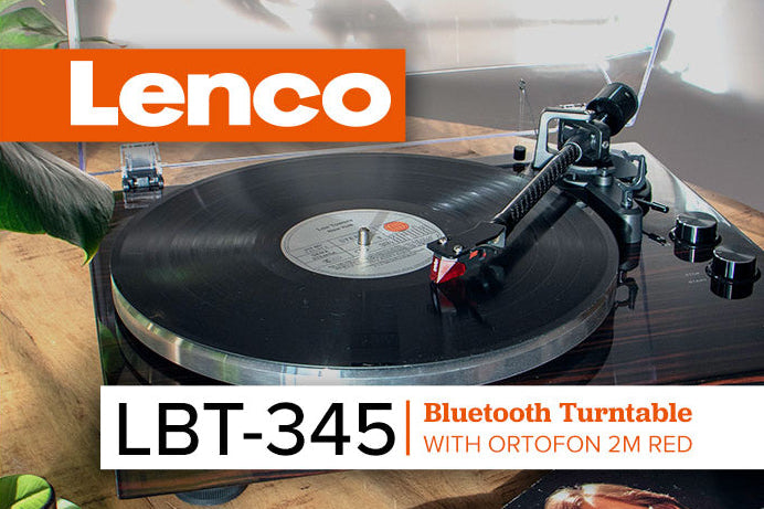 Lenco LBT-345 Bluetooth Turntable w/ Ortofon 2M Red