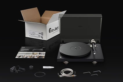 Pro-Ject Debut Pro components out of box