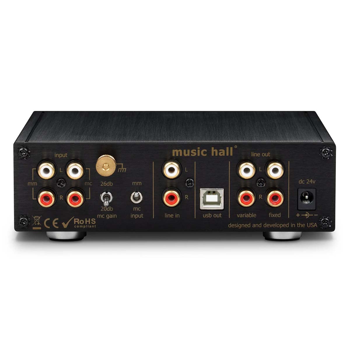 Music Hall PA2.2 - back view