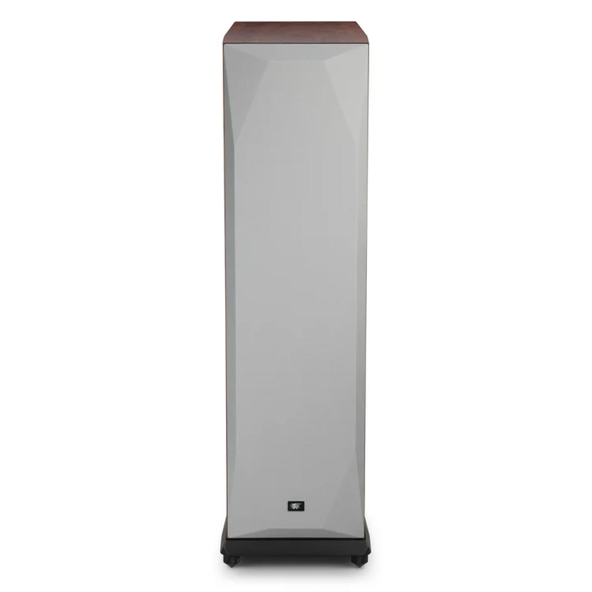 MoFi SourcePoint 888 Floorstanding Speakers - single walnut speaker with grille front view