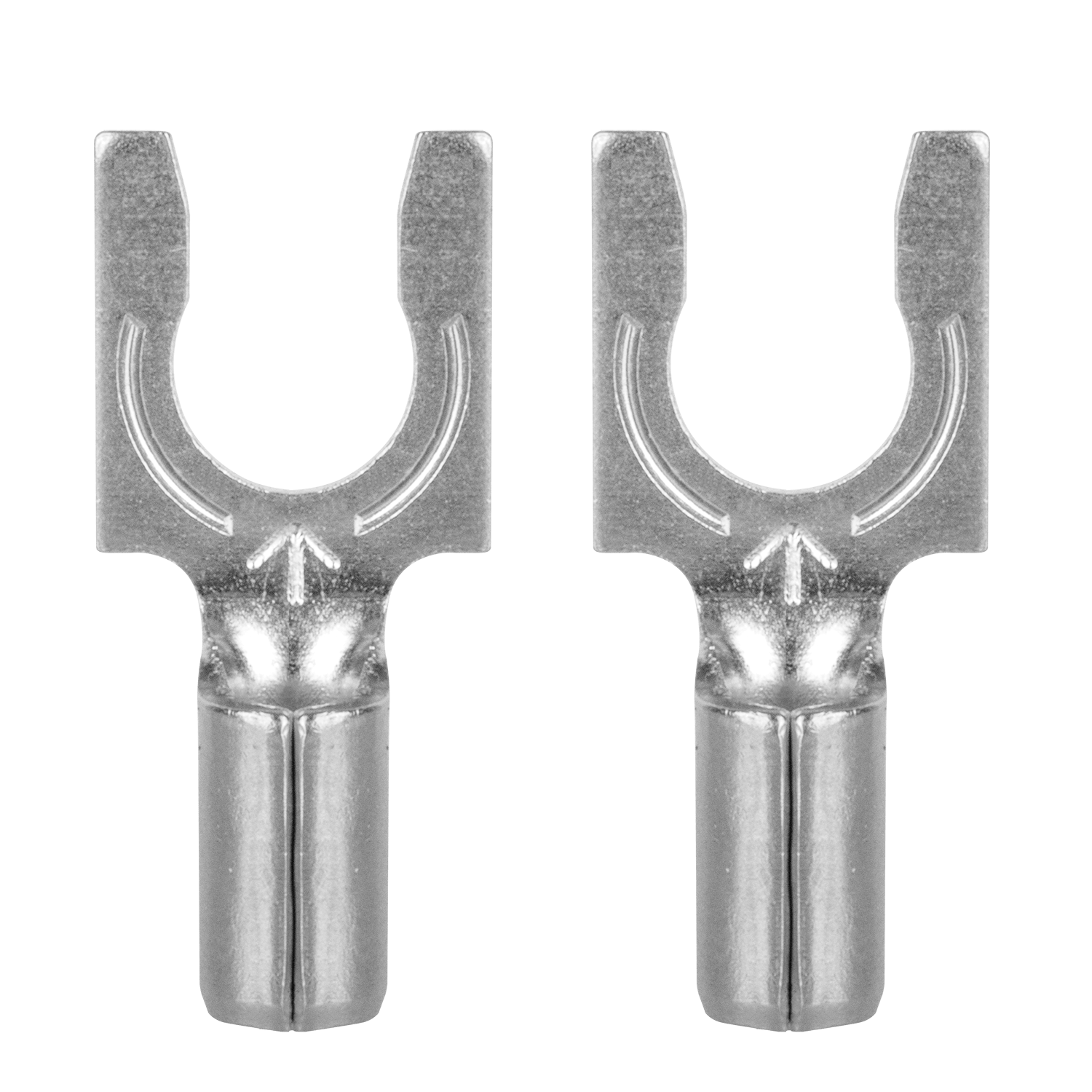 AudioQuest 1414 Spade Connectors – Fits 1/4" Binding Posts (Supports up to 14 AWG) - front view