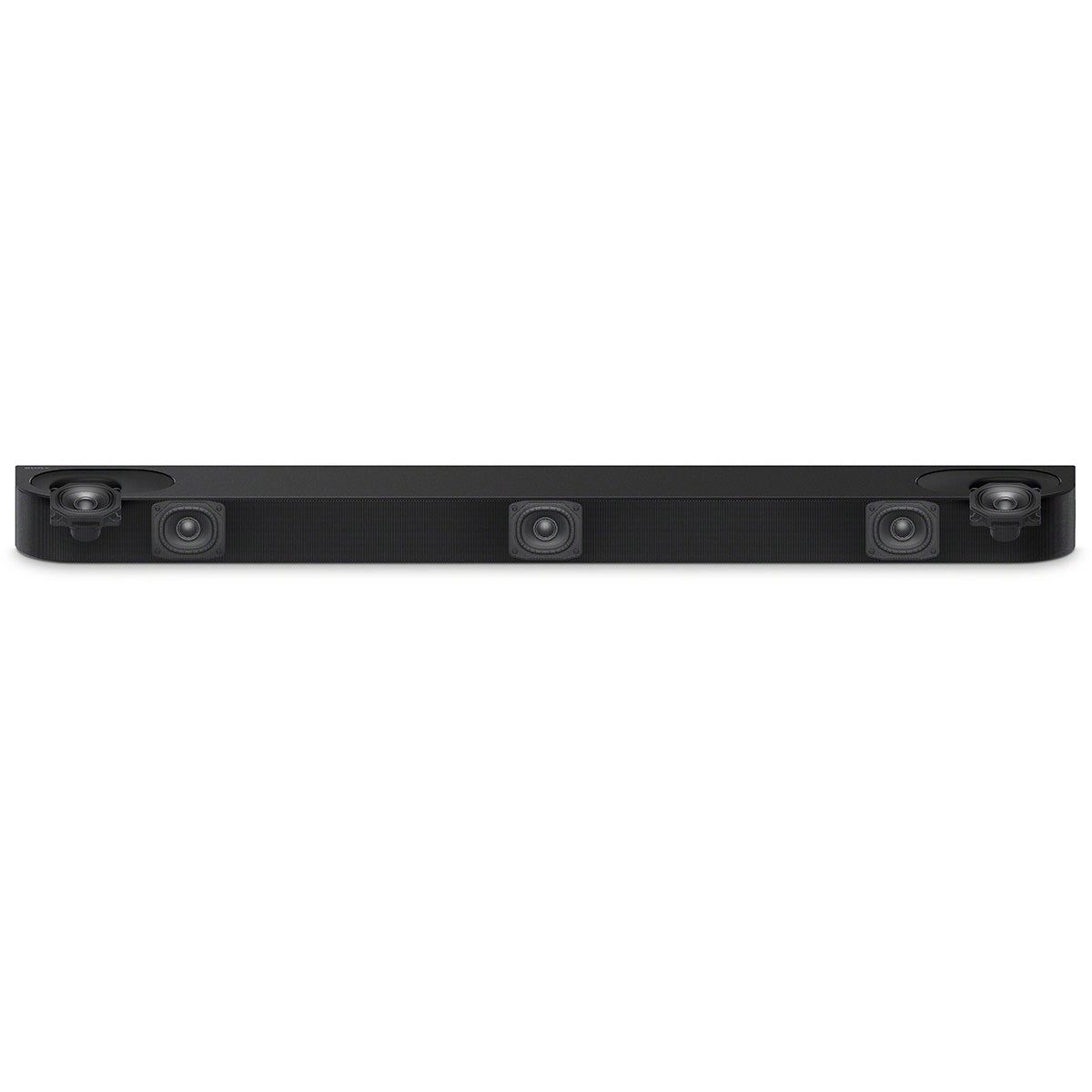 Sony HT-B600 BRAVIA Theater Bar 6 3.1.2ch Soundbar with Wireless Subwoofer - front and top view of soundbar with graphic overlay of internal speakers