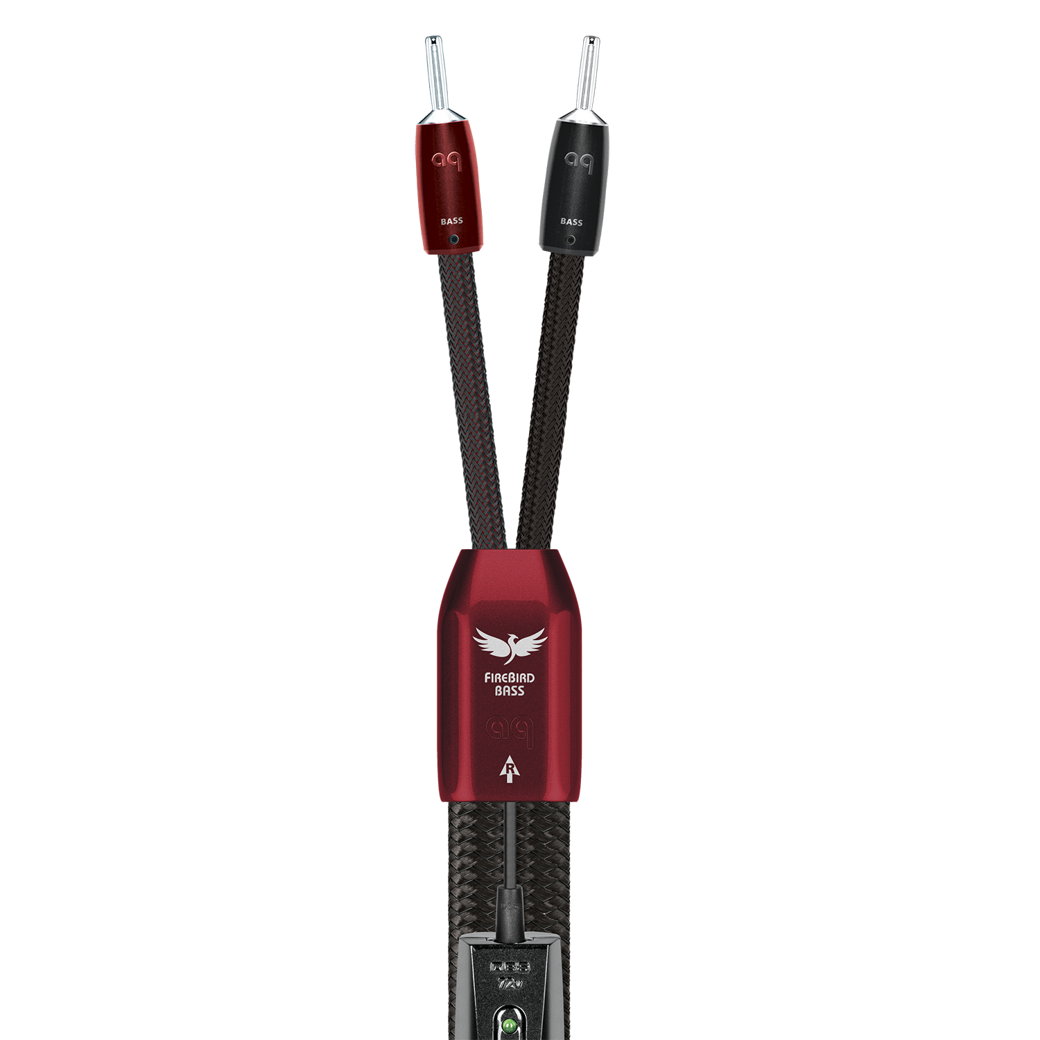 AudioQuest FireBird BASS Speaker Cable w/ ZERO-Tech and RF/ND-Tech for Midrange and Bass - front view