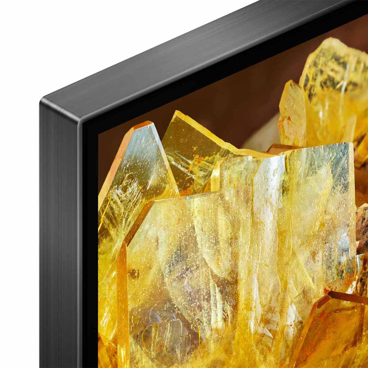 Sony BRAVIA XR X90L Full Array LED 4K HDR Google TV (2023) zoomed top left corner view