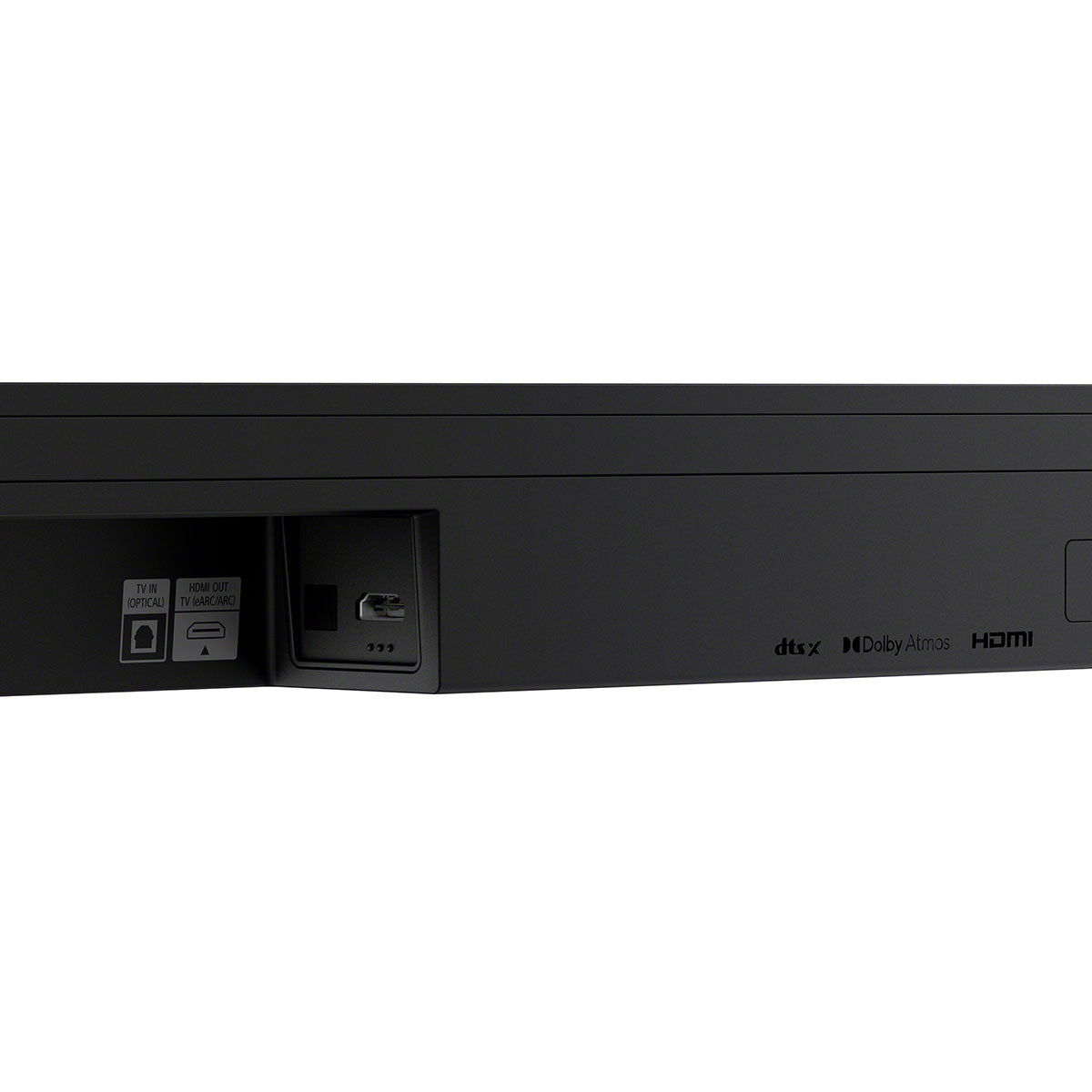 Sony HT-B600 BRAVIA Theater Bar 6 3.1.2ch Soundbar with Wireless Subwoofer - rear view of soundbar optical and HDMI inputs