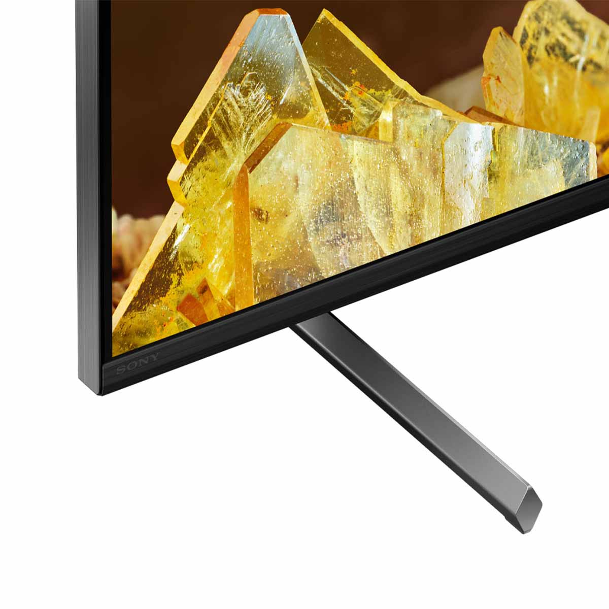 Sony BRAVIA XR X90L Full Array LED 4K HDR Google TV (2023) zoomed bottom left corner view