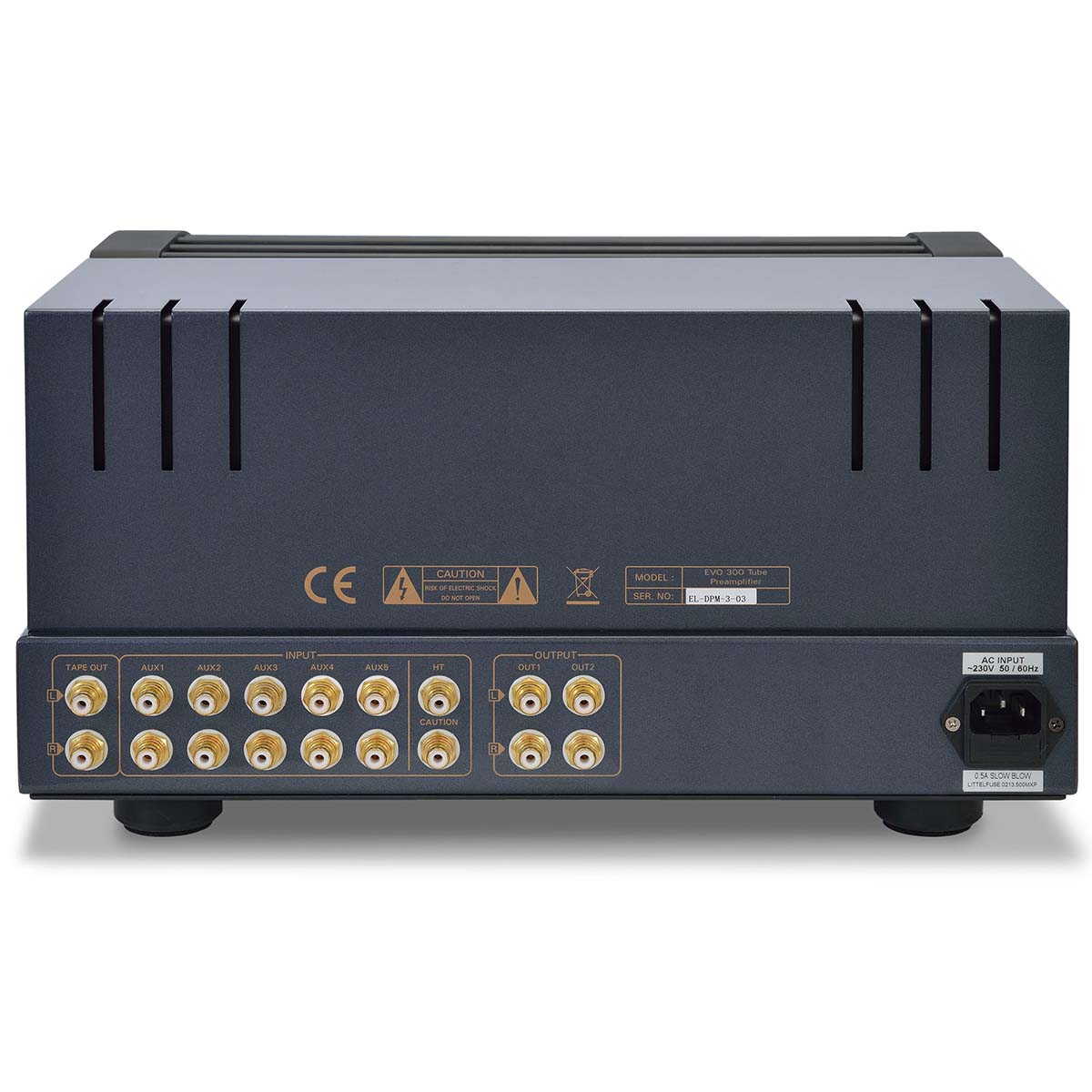 PrimaLuna Evo 200 Tube Preamplifier - rear view