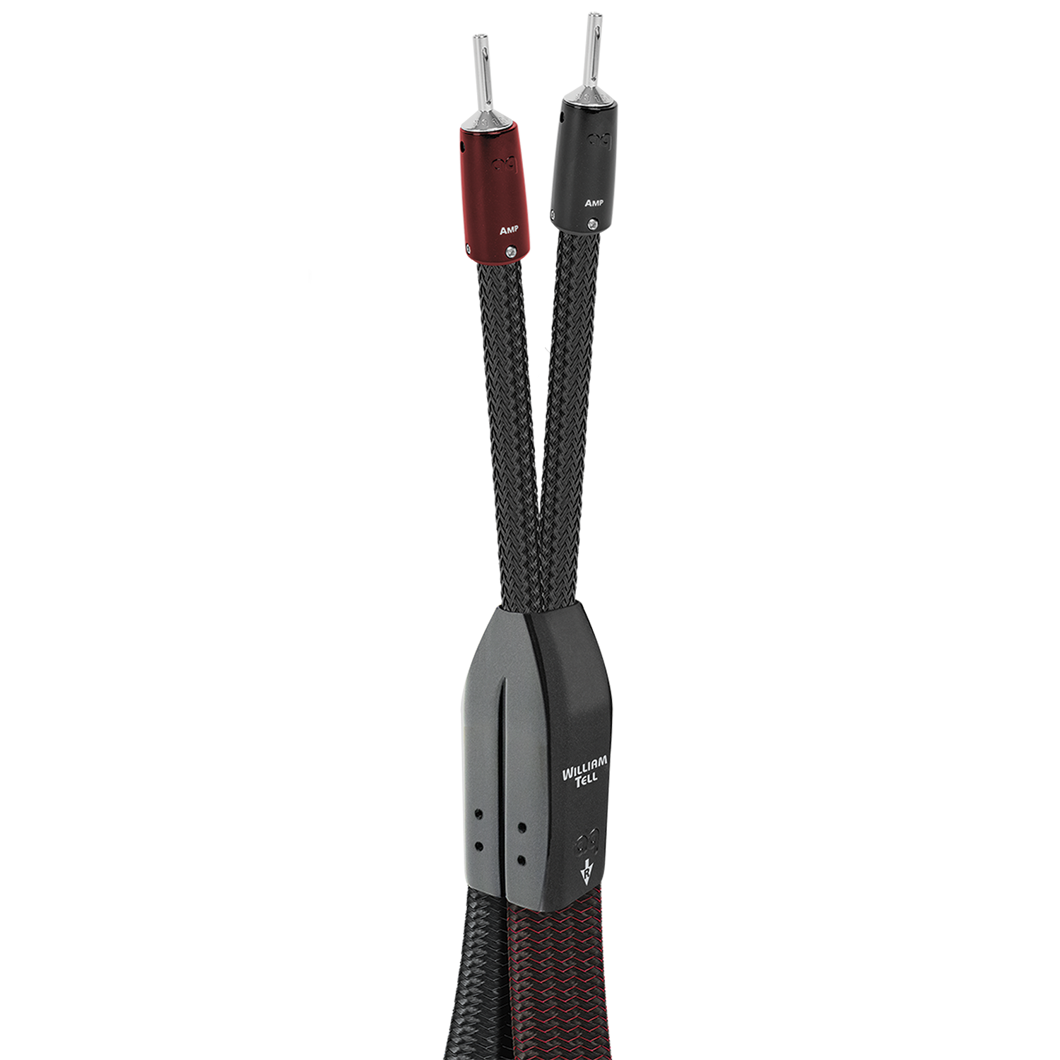 AudioQuest William Tell ZERO BiWire COMBO Speaker Cable w/ ZERO for Treble & BASS for Bass - front view