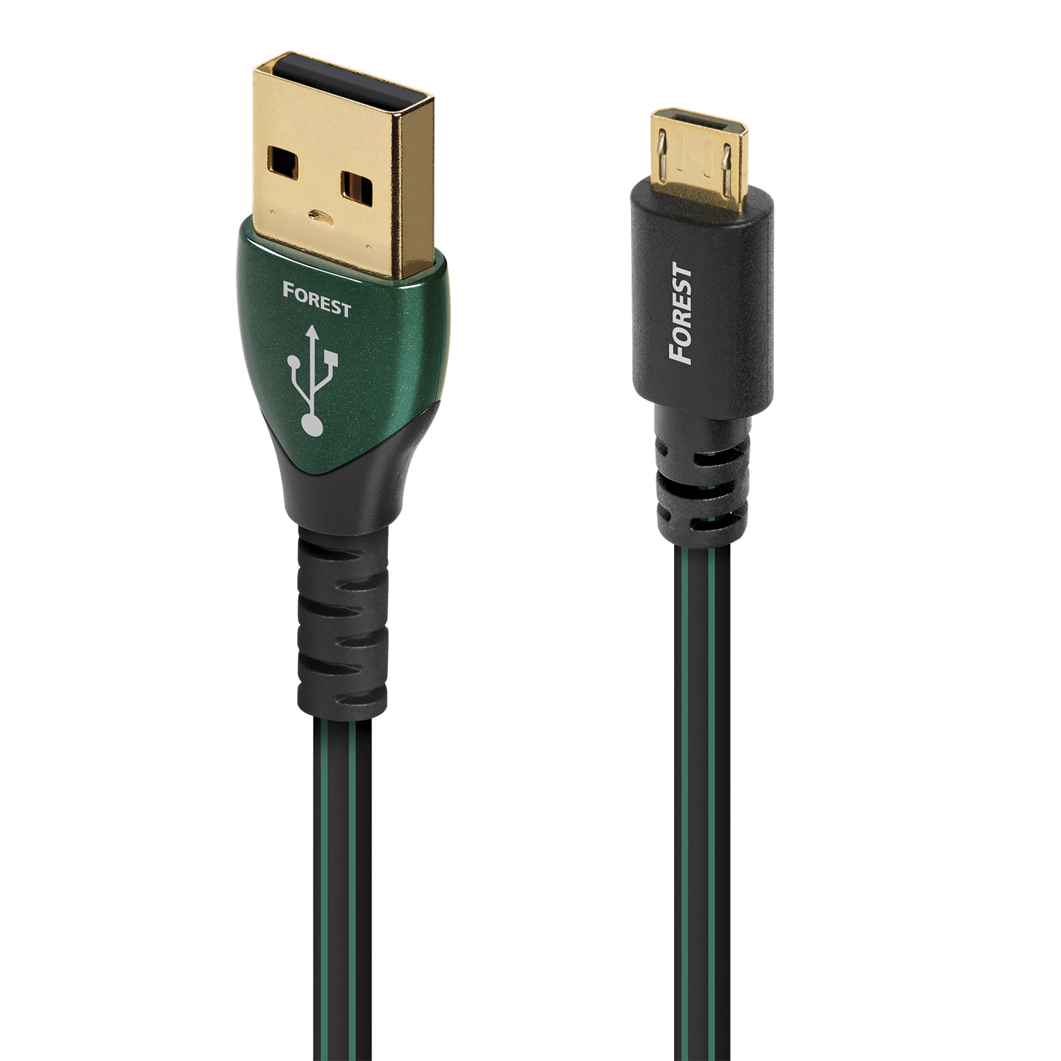 AudioQuest Forest USB-A > Micro B 2.0 High-Definition Audio Cable - front view