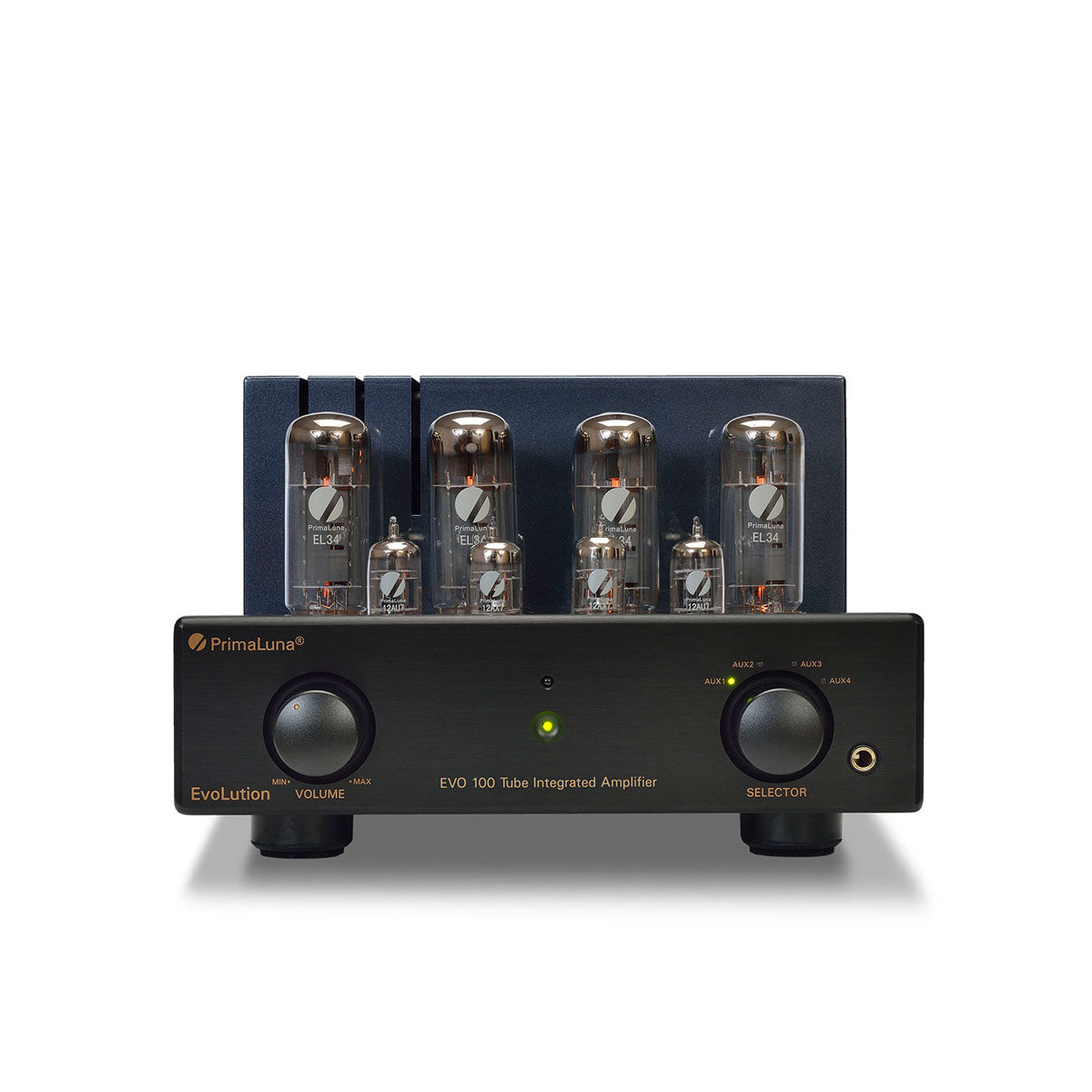 PrimaLuna Evo 100 Tube Integrated Amplifier - Black - front view