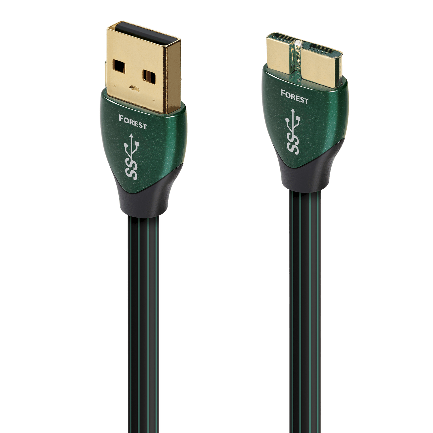 AudioQuest Forest USB-A 3.0 > Micro B 3.0 High-Definition Audio Cable - front view