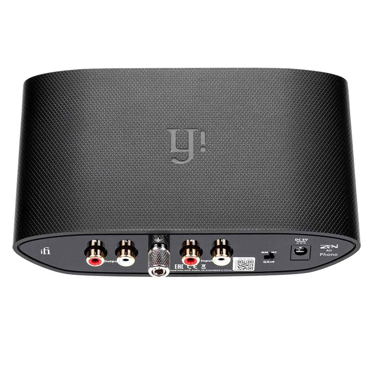 iFi ZEN AIR Phono Desktop Phono Stage rear and top view