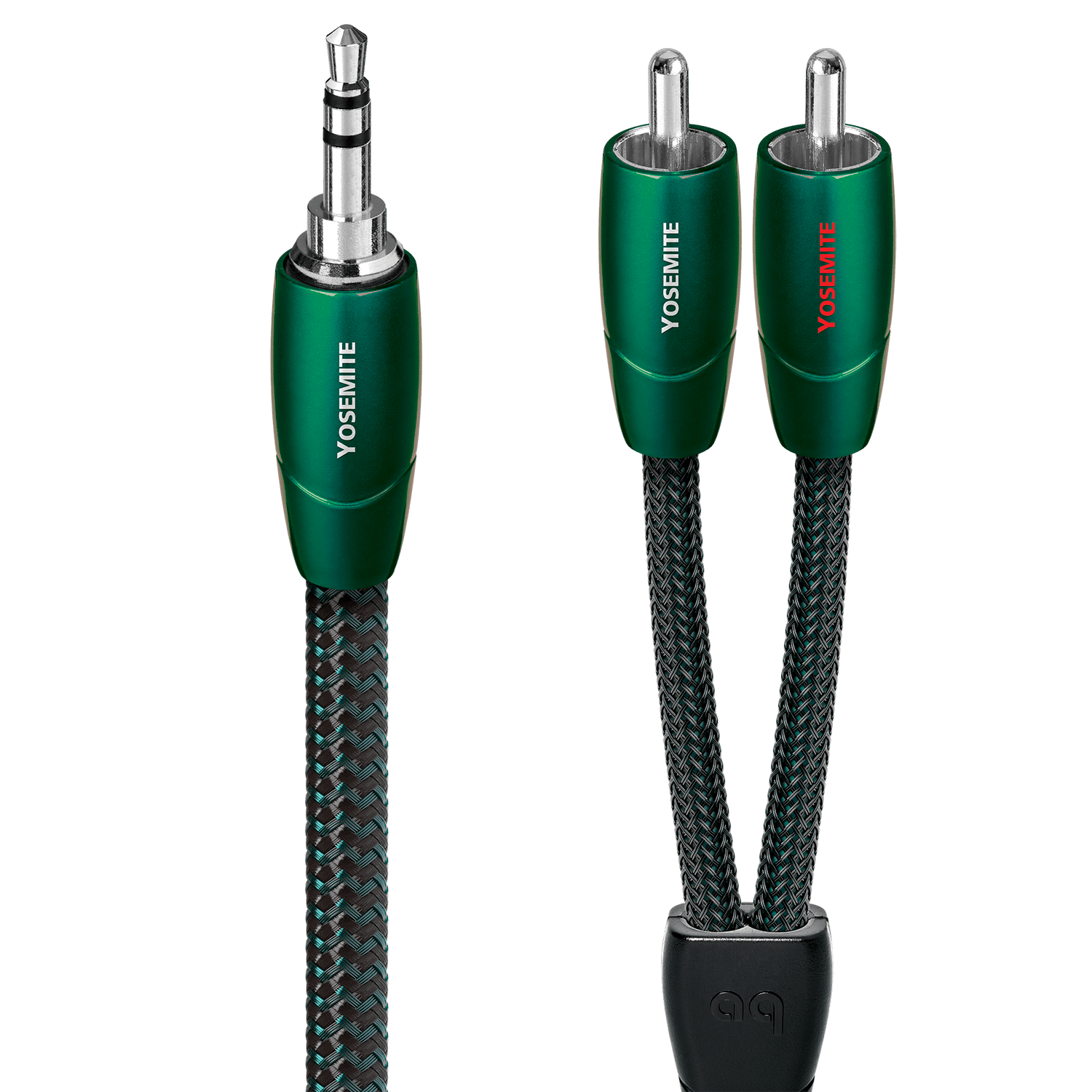 AudioQuest Yosemite 3.5mm Mini > RCA Audio Interconnect Cable - front view