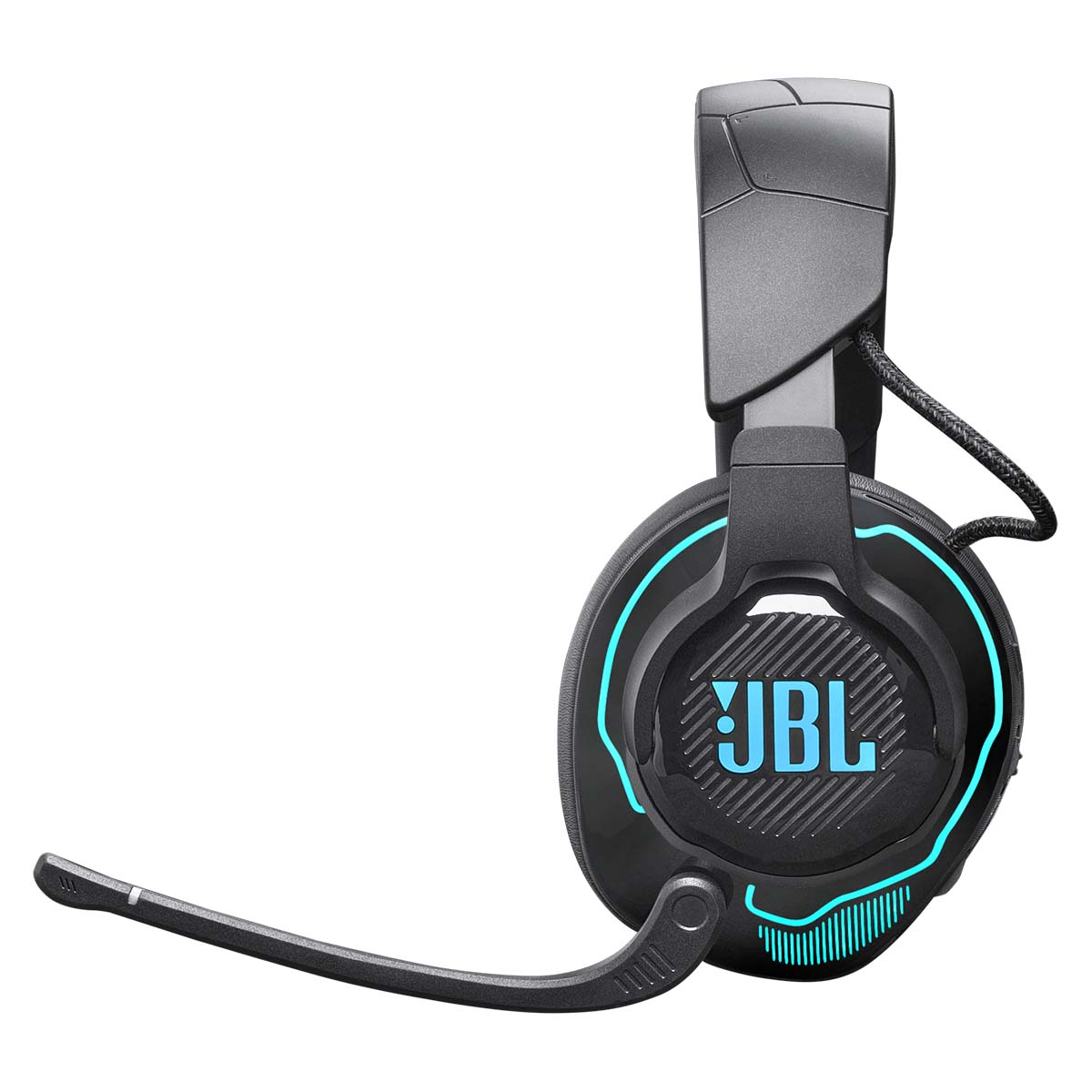 JBL Quantum 910 Wireless Gaming Headset - black - side view facing left