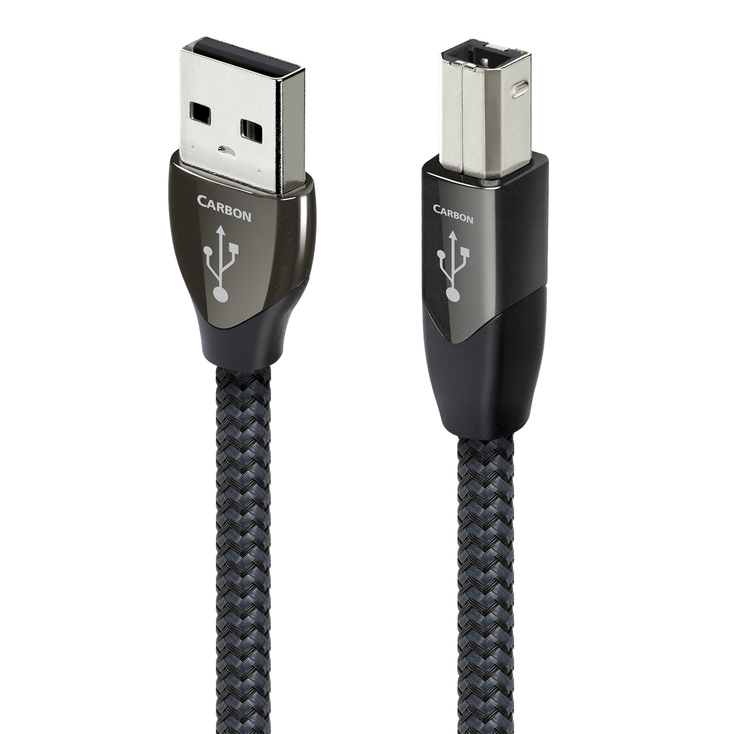 AudioQuest Carbon USB A > B High-Definition Audio Cable - front view