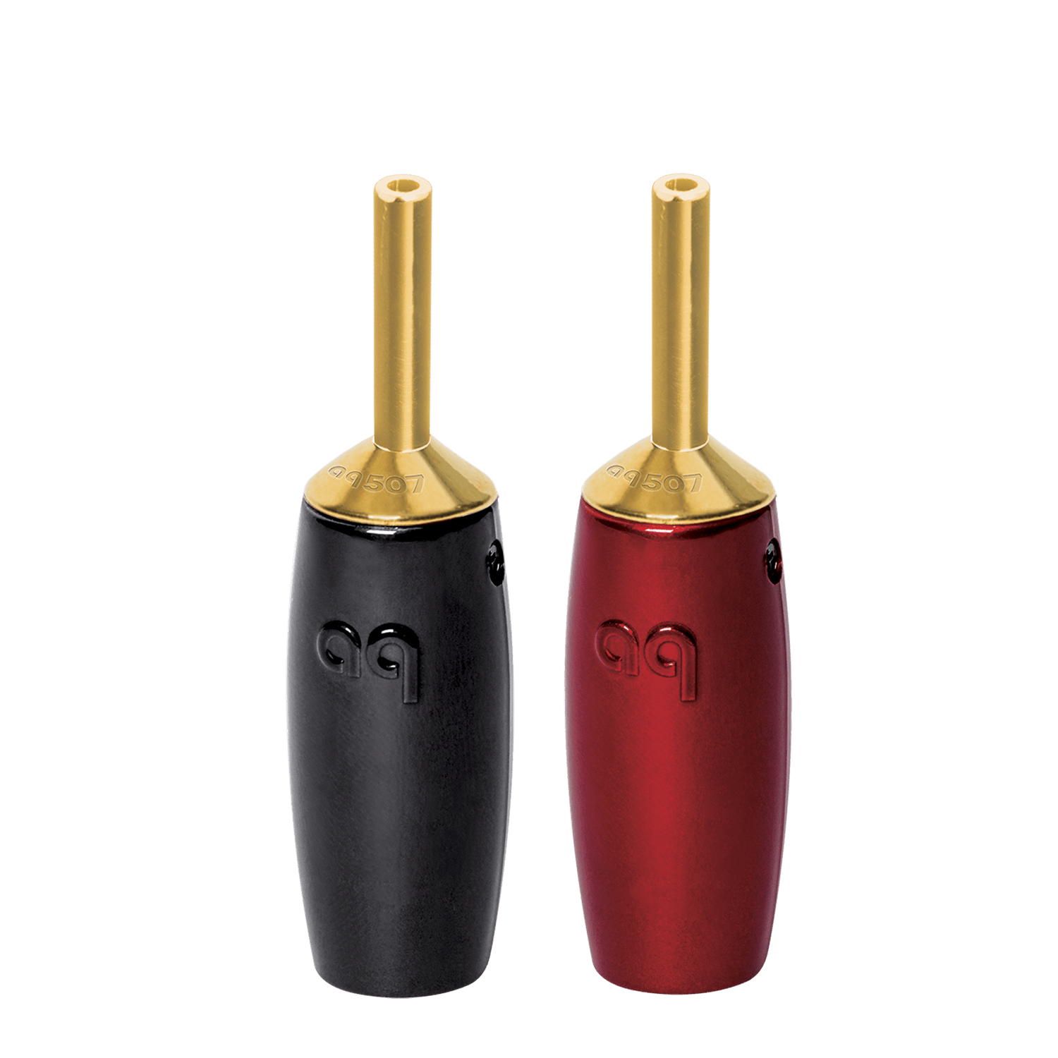 AudioQuest 507 Series Banana Speaker Connectors – Fits Standard Banana Jacks (Supports up to 7 AWG) - front view