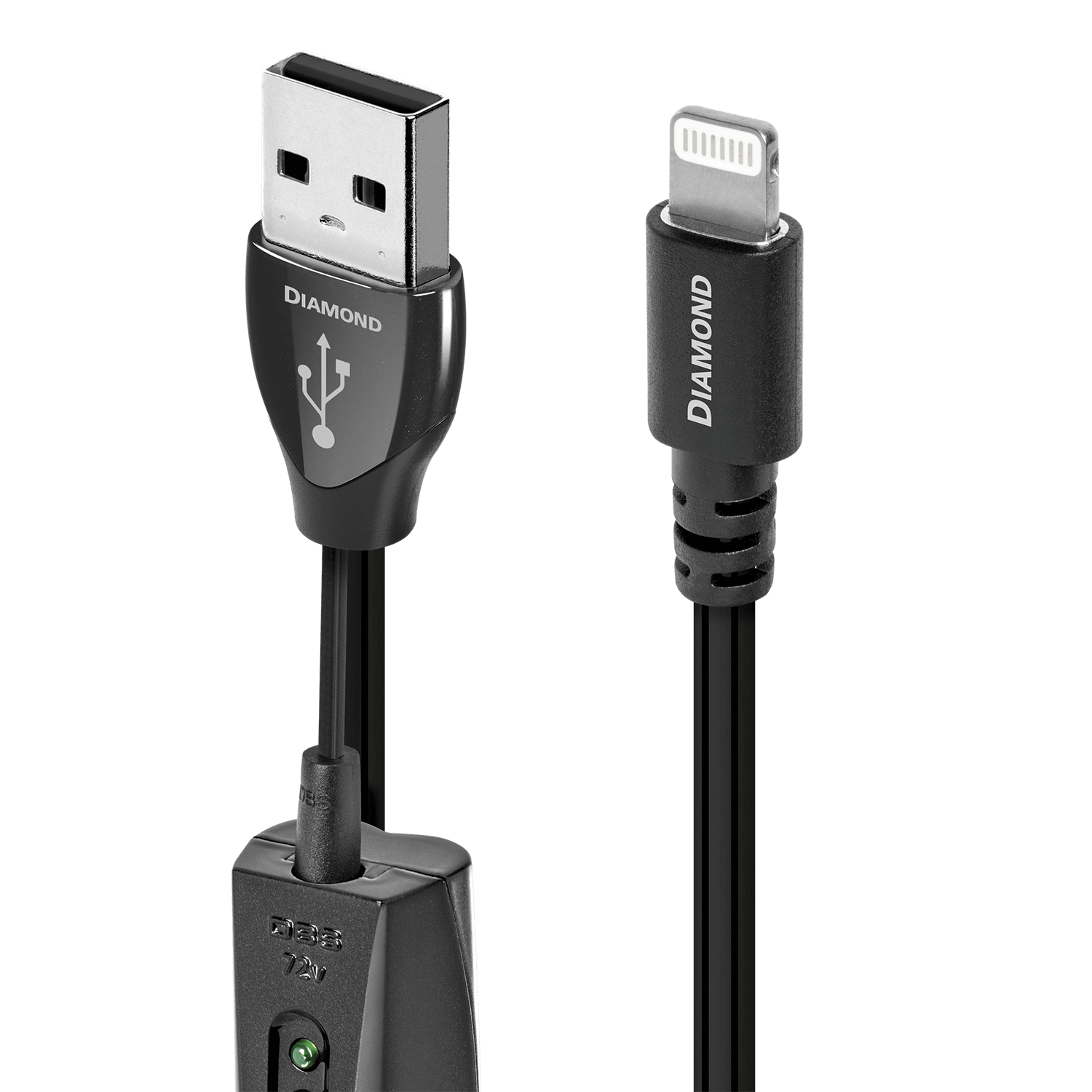 AudioQuest Diamond USB-A > Lightning High-Definition Audio Cable - front view