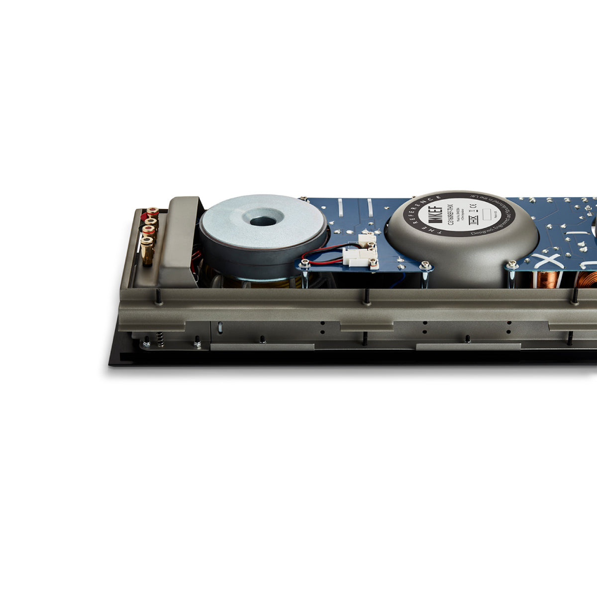 KEF Ci3160REF-THX Reference In-Wall THX Ultra2 Speaker - Copper Black - Each - close-up of driver motors