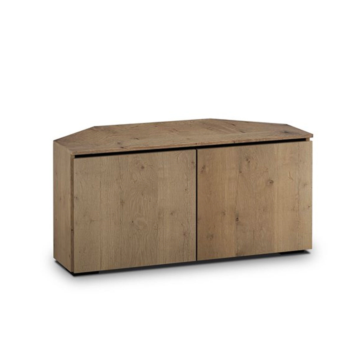 Salamander Designs Lancaster 221 Twin-Width AV Cabinet Corner- Barnboard Oak