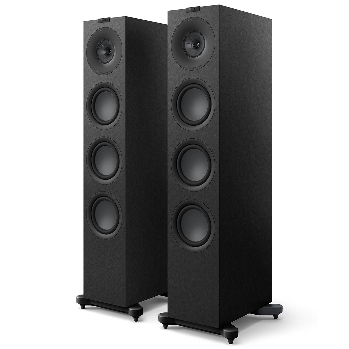 KEF Q11 Meta Floorstanding Loudspeaker - pair black front view