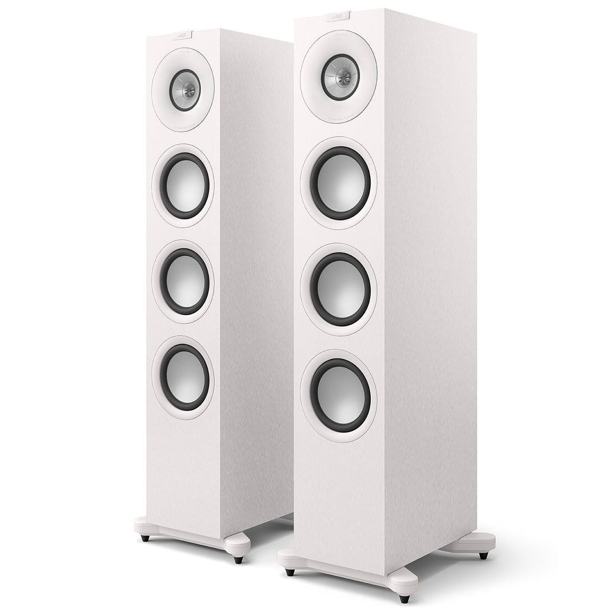 KEF Q11 Meta Floorstanding Loudspeaker - pair white front view