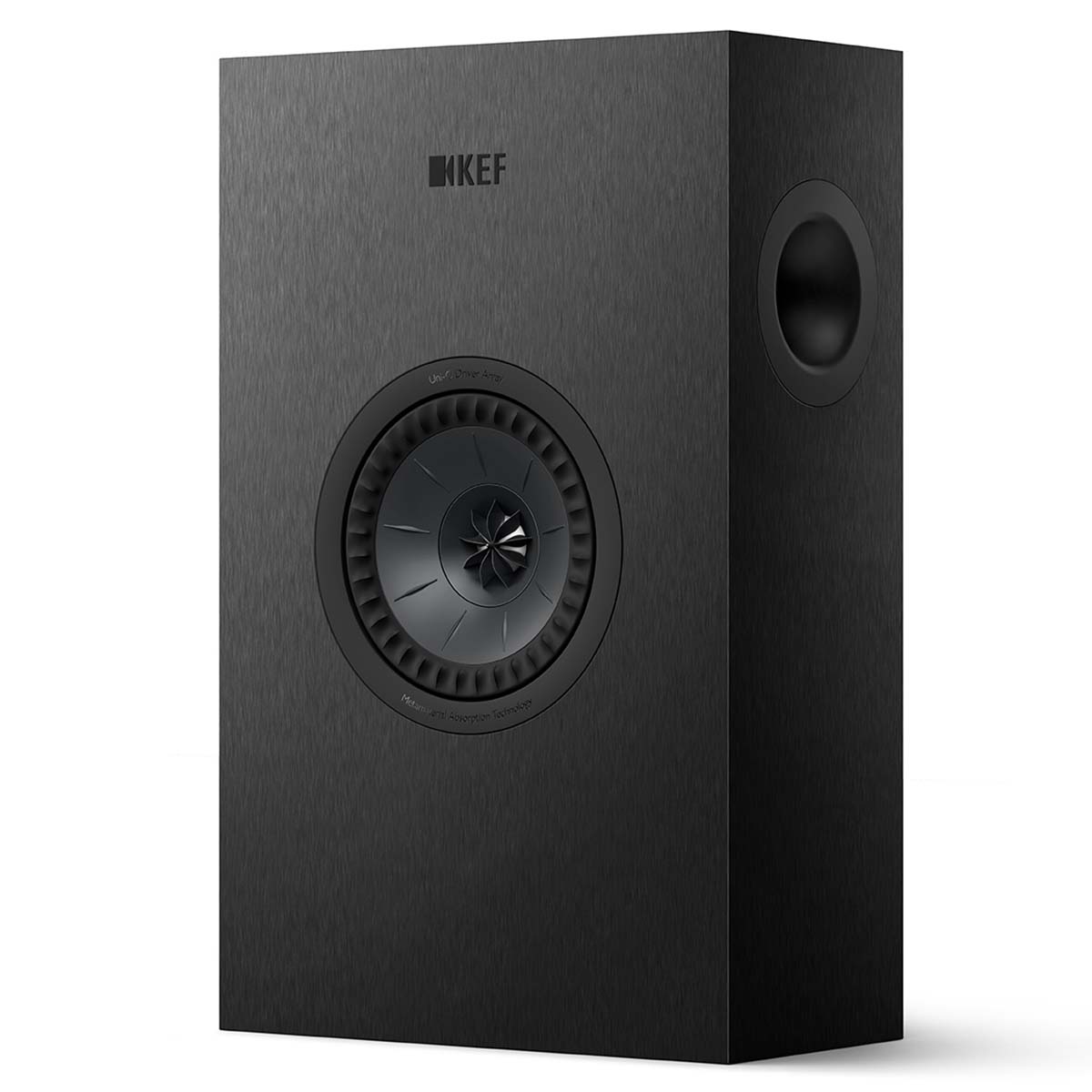 KEF Q4 Meta On-Wall Speakers - Each black front view