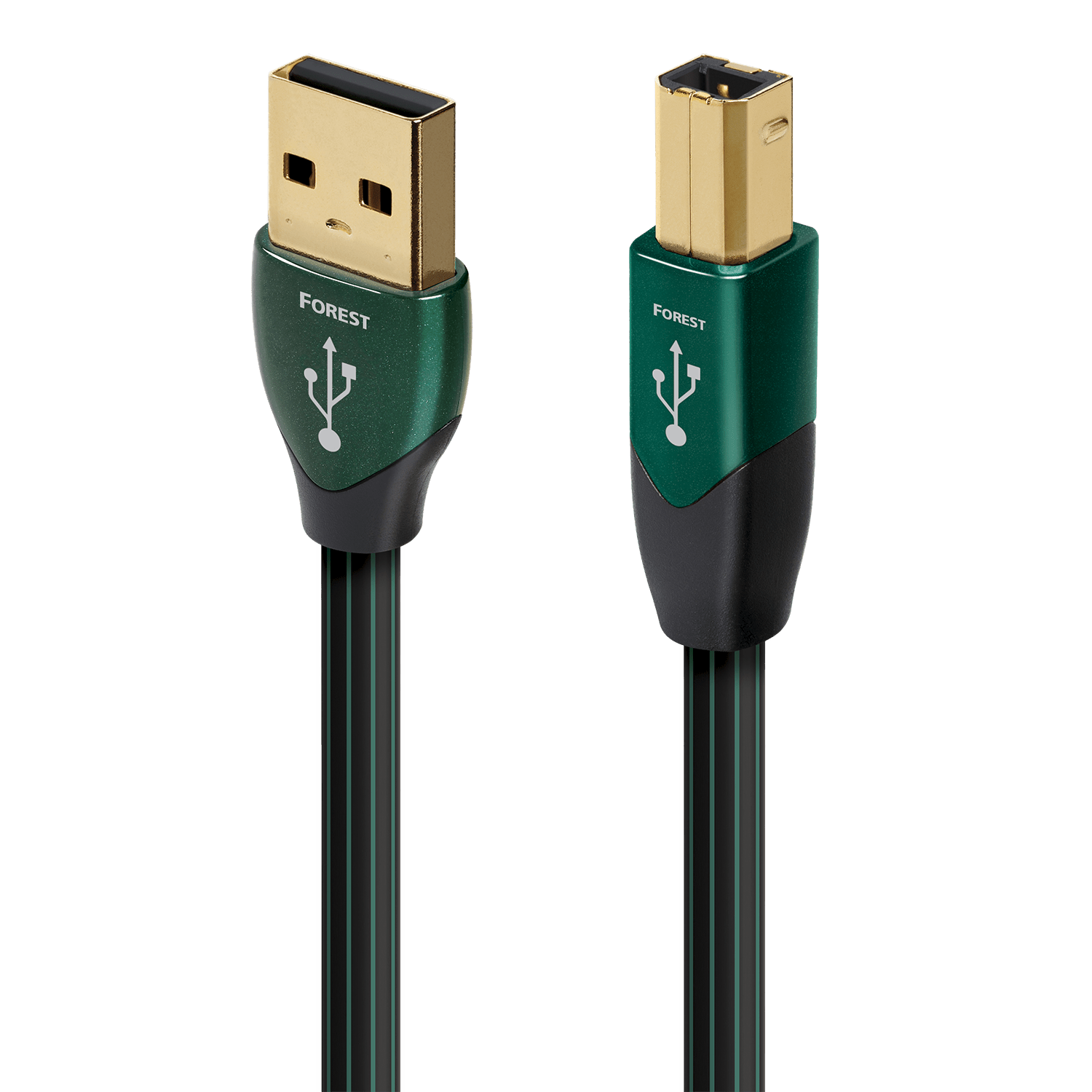 AudioQuest Forest USB-A > B High-Definition Audio Cable - front view