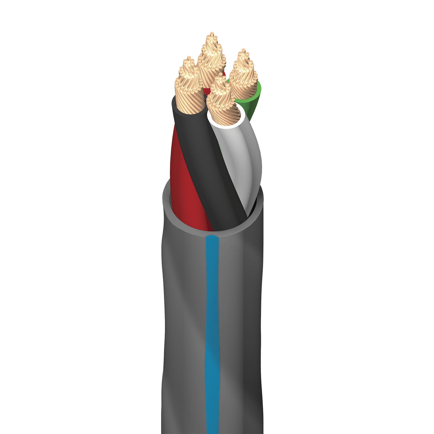 AudioQuest SLiP XTRM 14/4 CL3/FT4 In-Wall & Direct Burial Rated Bulk Speaker Cable - front view