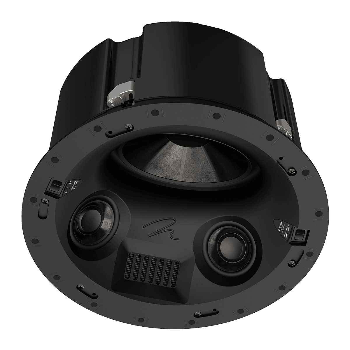 MartinLogan Sistine 4XC In-Ceiling Speaker, front downward angle without grille