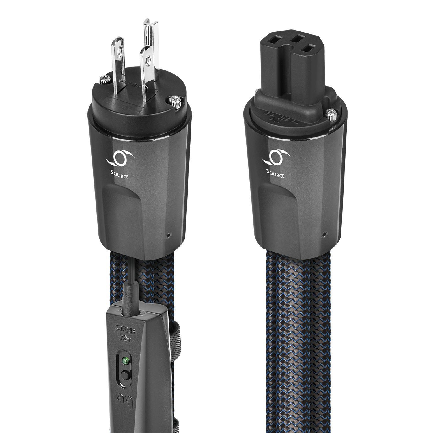 AudioQuest Hurricane Constant-Current (Source) Power Cable - front view