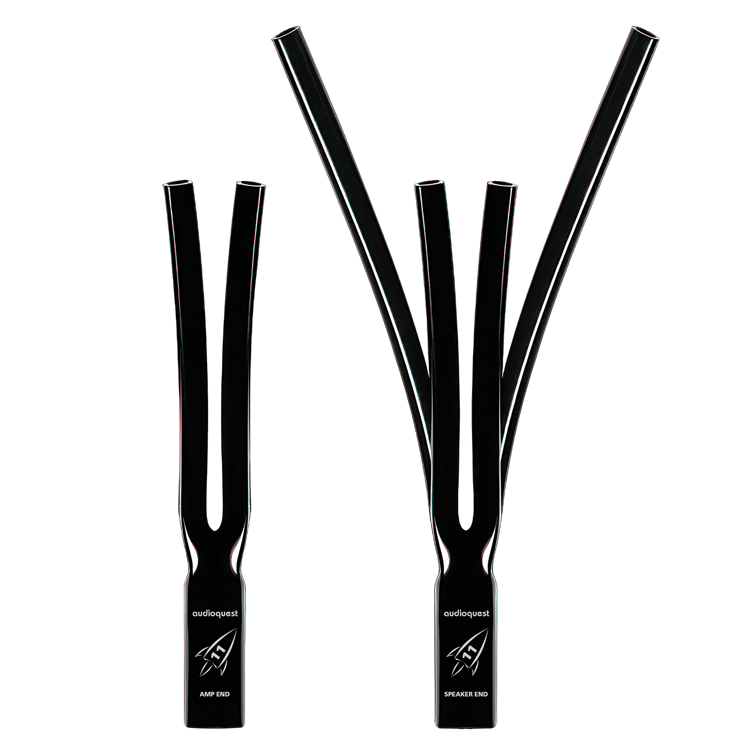 AudioQuest Rocket 11 Single BiWire Termination Pants Termination Pants for Speaker Cables - front view