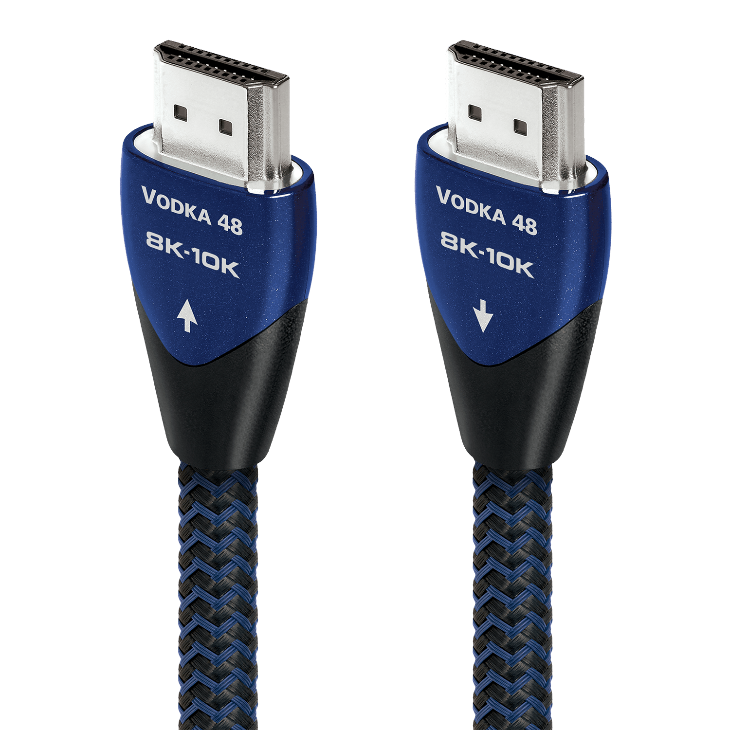 AudioQuest Vodka 48 2.1 HDMI Cable - 8K/10K Ultra HD, Gaming, High-Speed, 48Gbps, HDR, eARC - front view