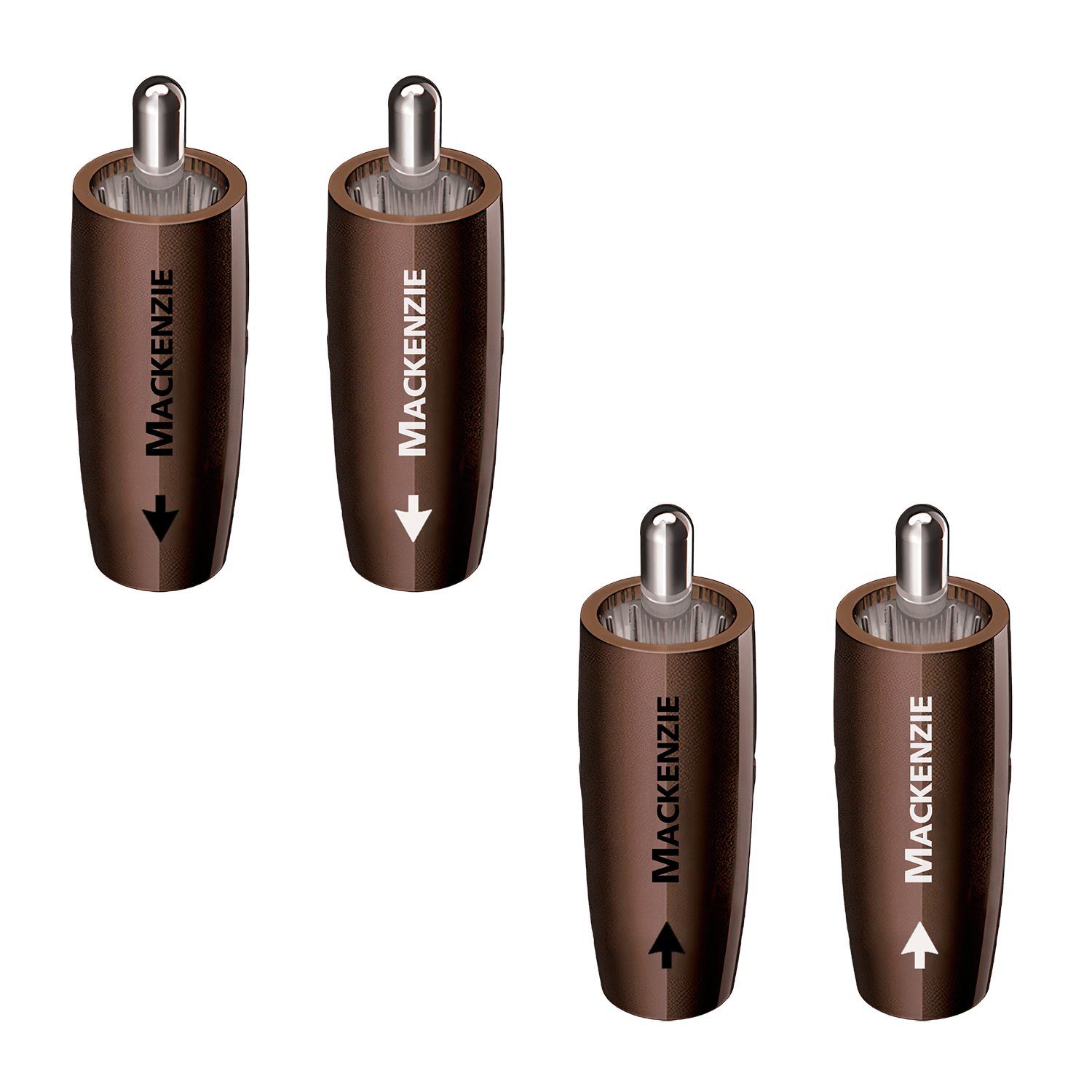 AudioQuest Mackenzie RCA Plugs Field Termination Connectors - front view