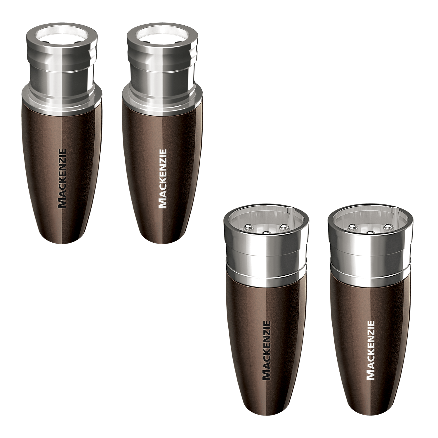 AudioQuest Mackenzie XLR Field Termination Connectors - front view