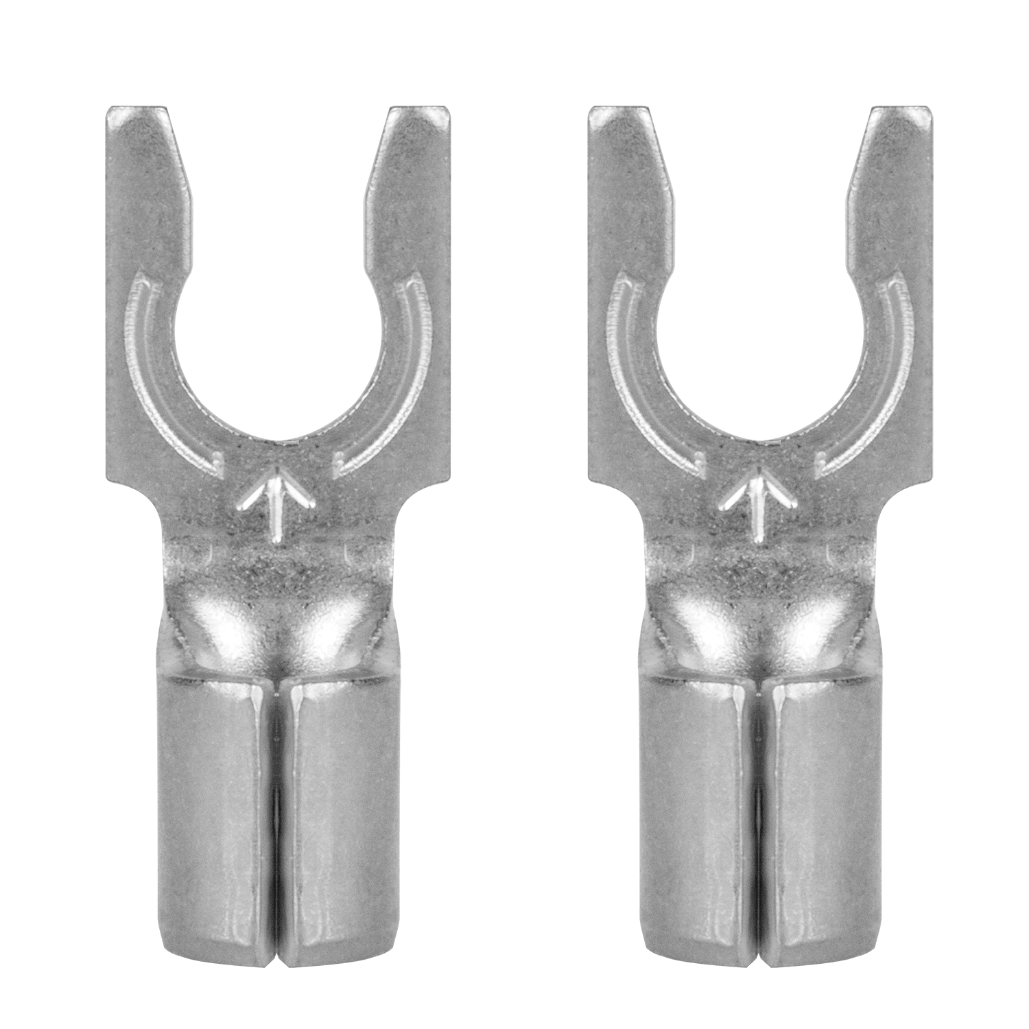 AudioQuest 1014 Spade Connectors – Fits 1/4" Binding Posts (Supports up to 10 AWG) - front view