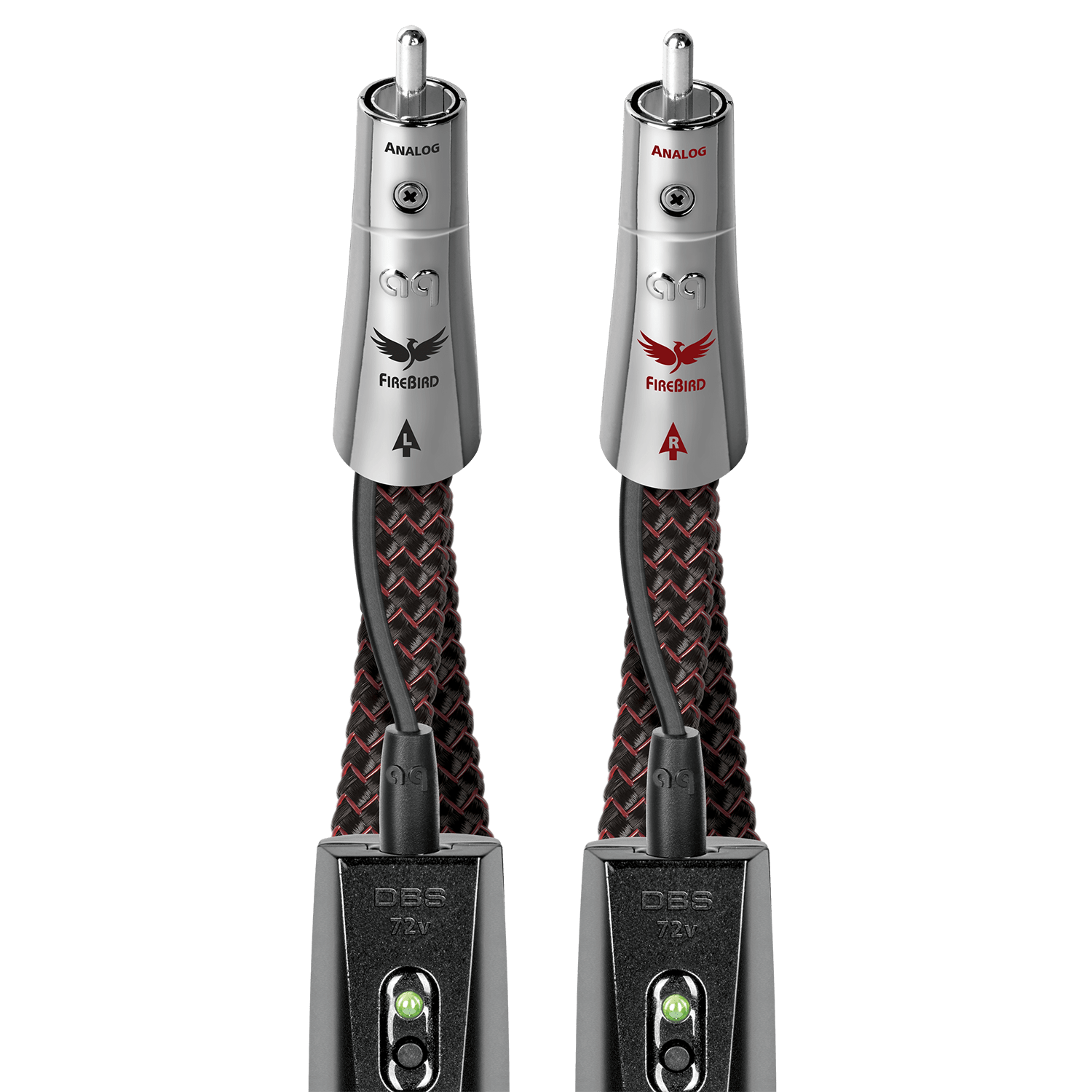 AudioQuest FireBird RCA > RCA Audio Interconnect Cable - front view