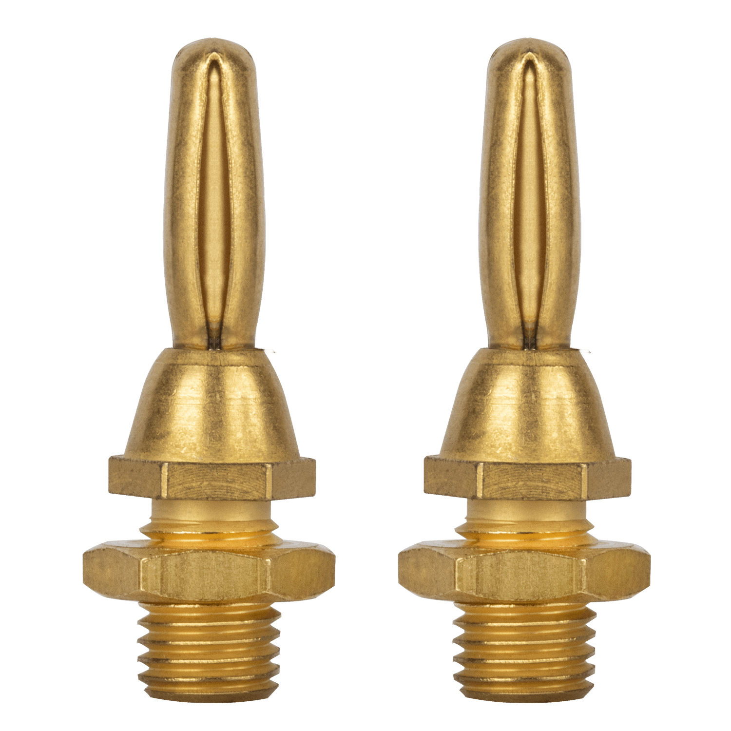 AudioQuest 1002 Banana Connectors – Compatible with Standard Banana Jacks (Supports wire up to 9 AWG) - front view