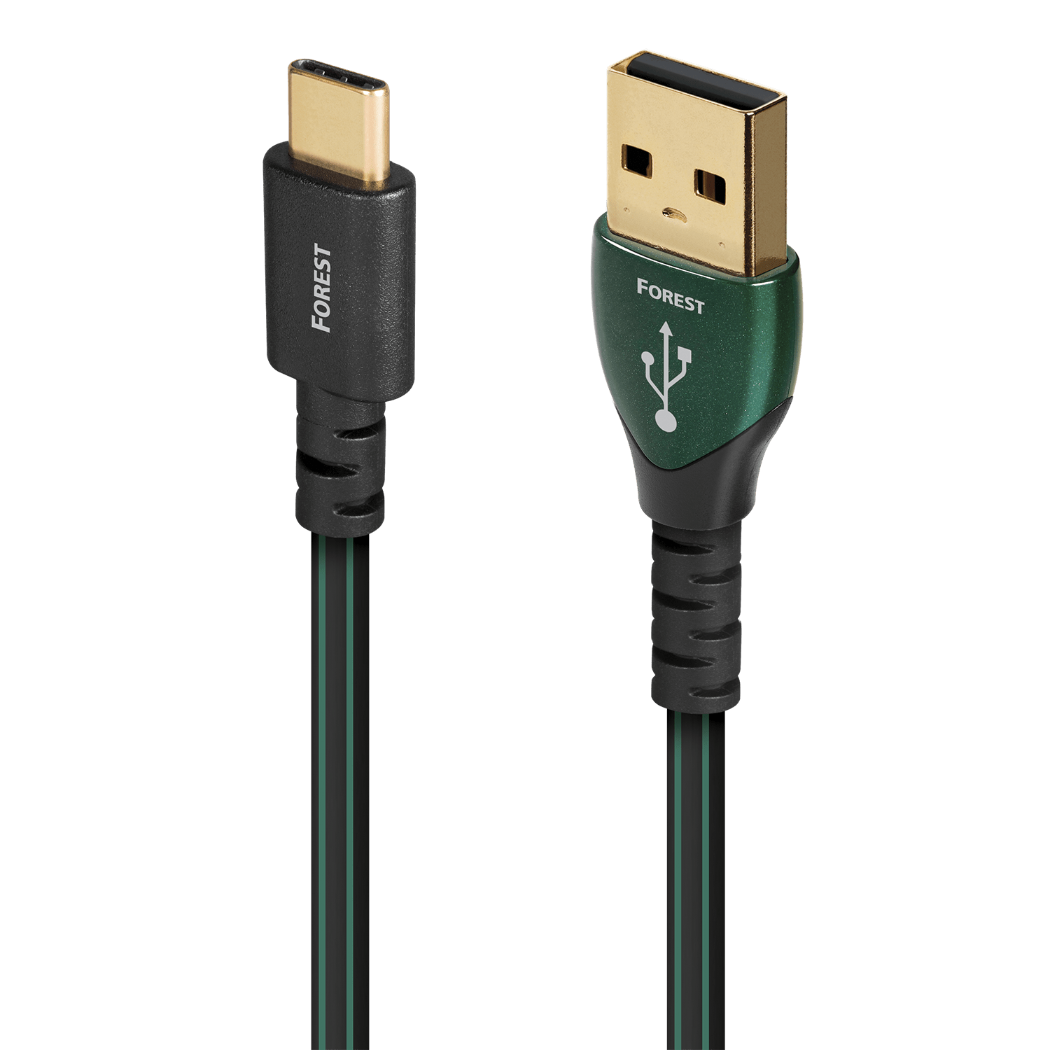AudioQuest Forest USB-C > A High-Definition Audio Cable - front view
