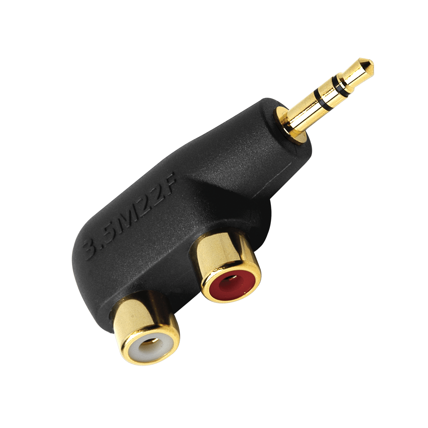 AudioQuest Mini <> RCA Adaptor - Hard Mini 3.5mm <> RCA - front view