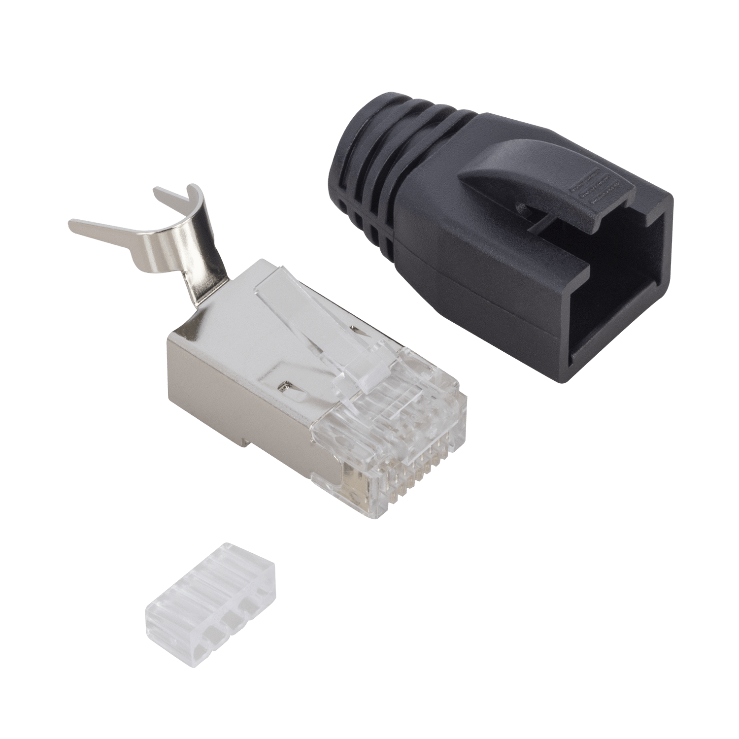 AudioQuest CAT600 FMJ Connectors – Optimized for Standard Shielded CAT6 Cables and Solid Wire (Supports up to 23 AWG) - front view
