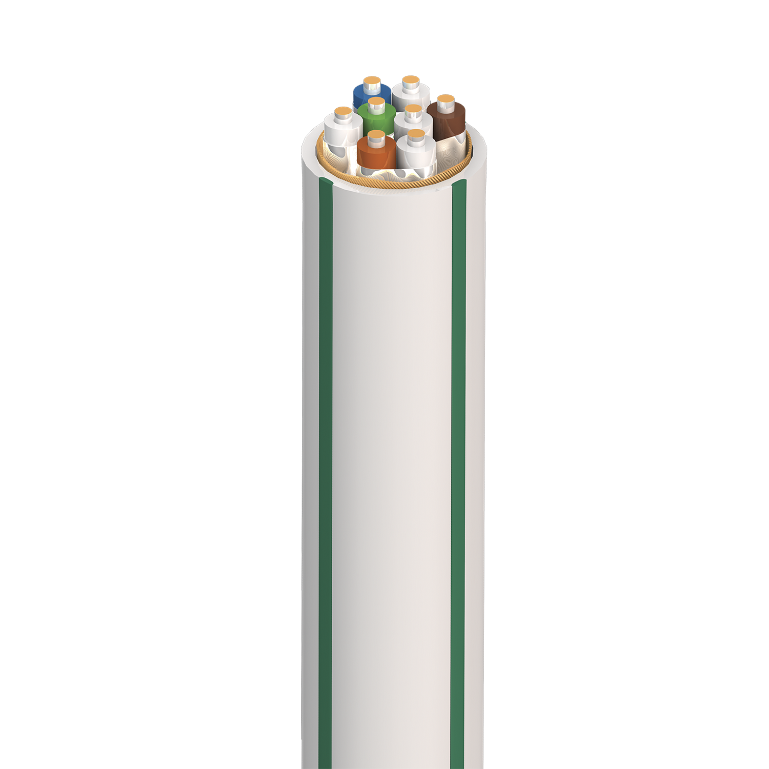 AudioQuest CAT 700 Forest CL3/FT4 In-Wall Rated Bulk CAT7 RJ/E Ethernet Cable - front view