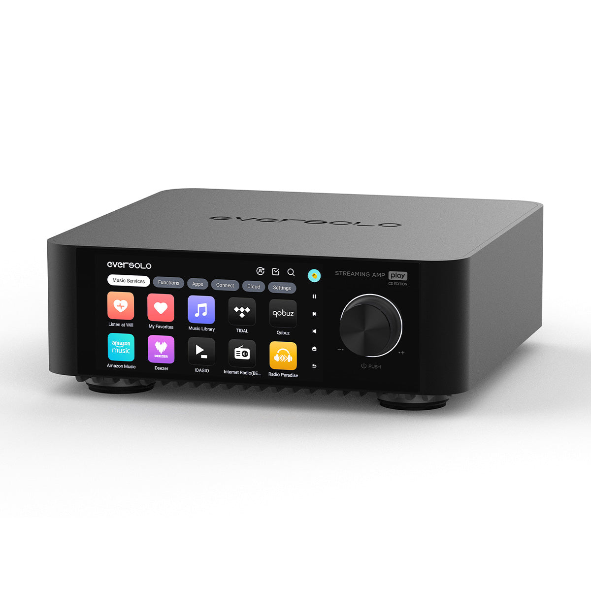 EverSolo Play Streaming Amplifier - angled front view