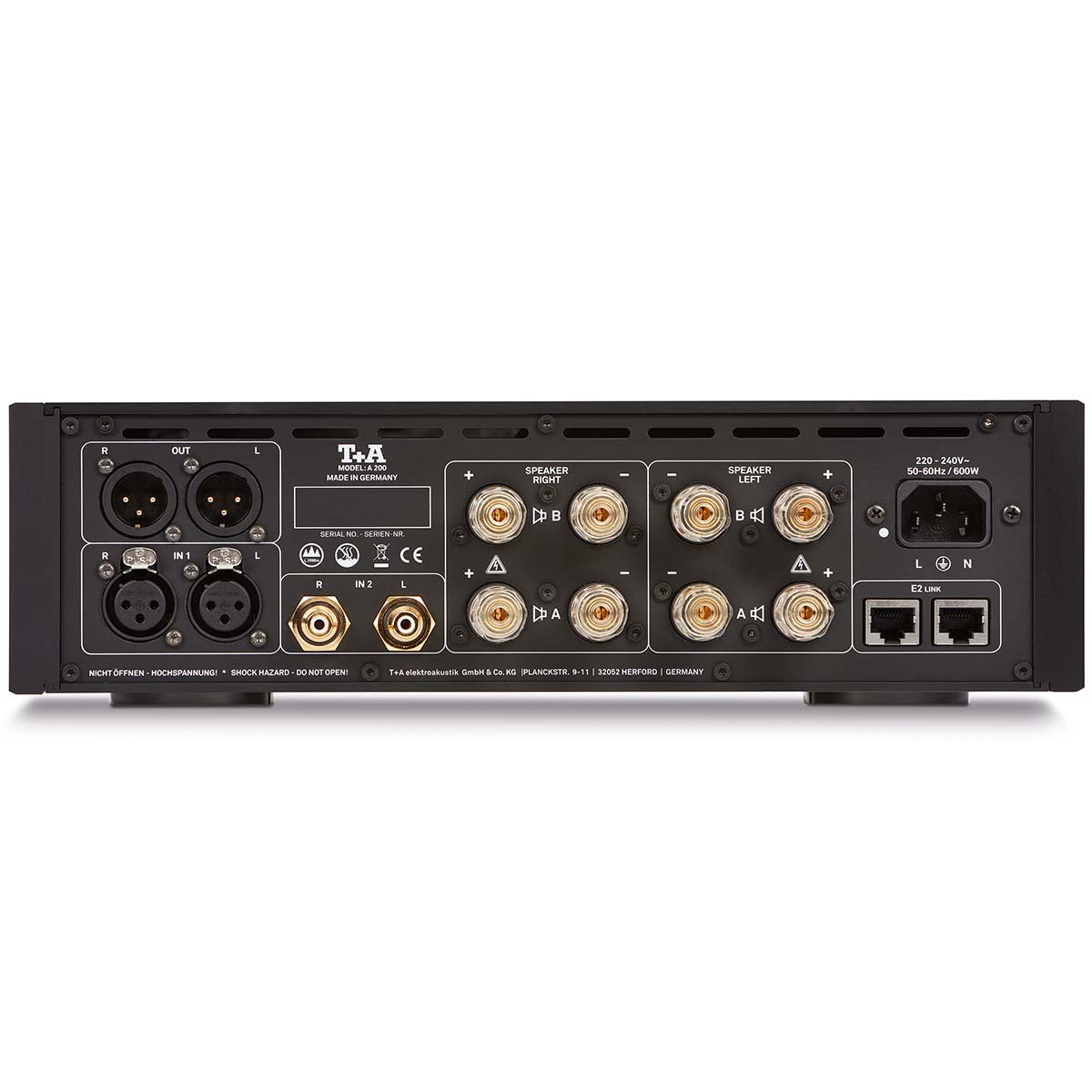 T+A A 200 Stereo Power Amplifier - rear view