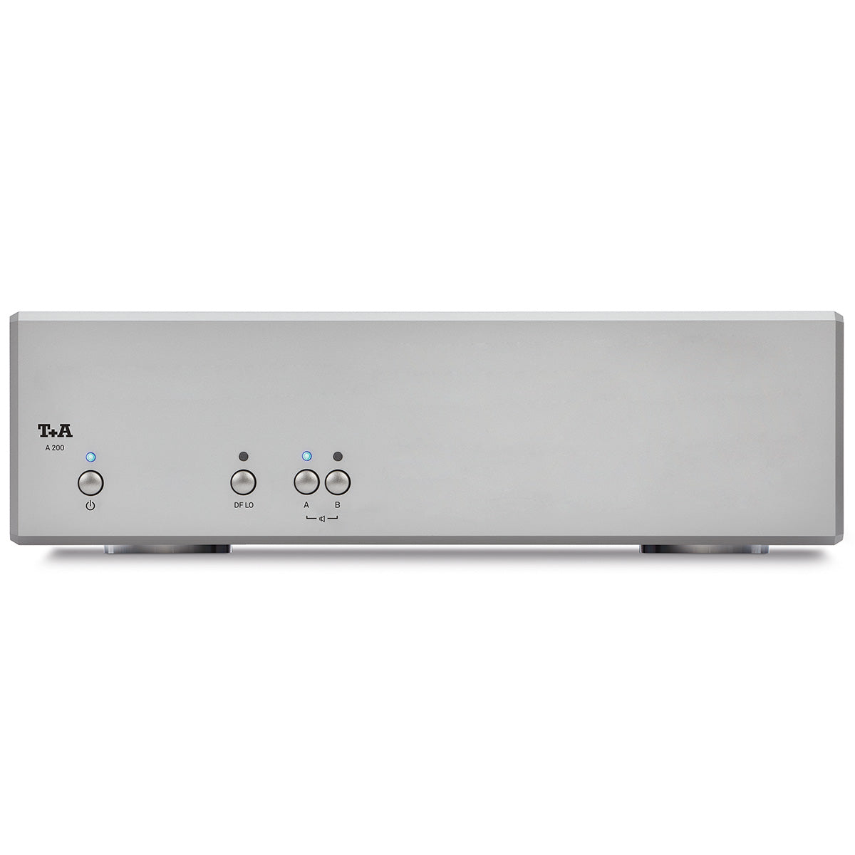 T+A A 200 Stereo Power Amplifier - Silver - front view