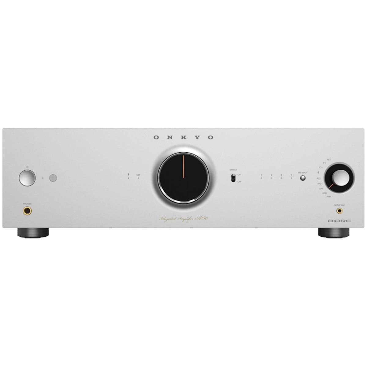 Onkyo Icon A-50 Network Integrated Amplifier silver front view