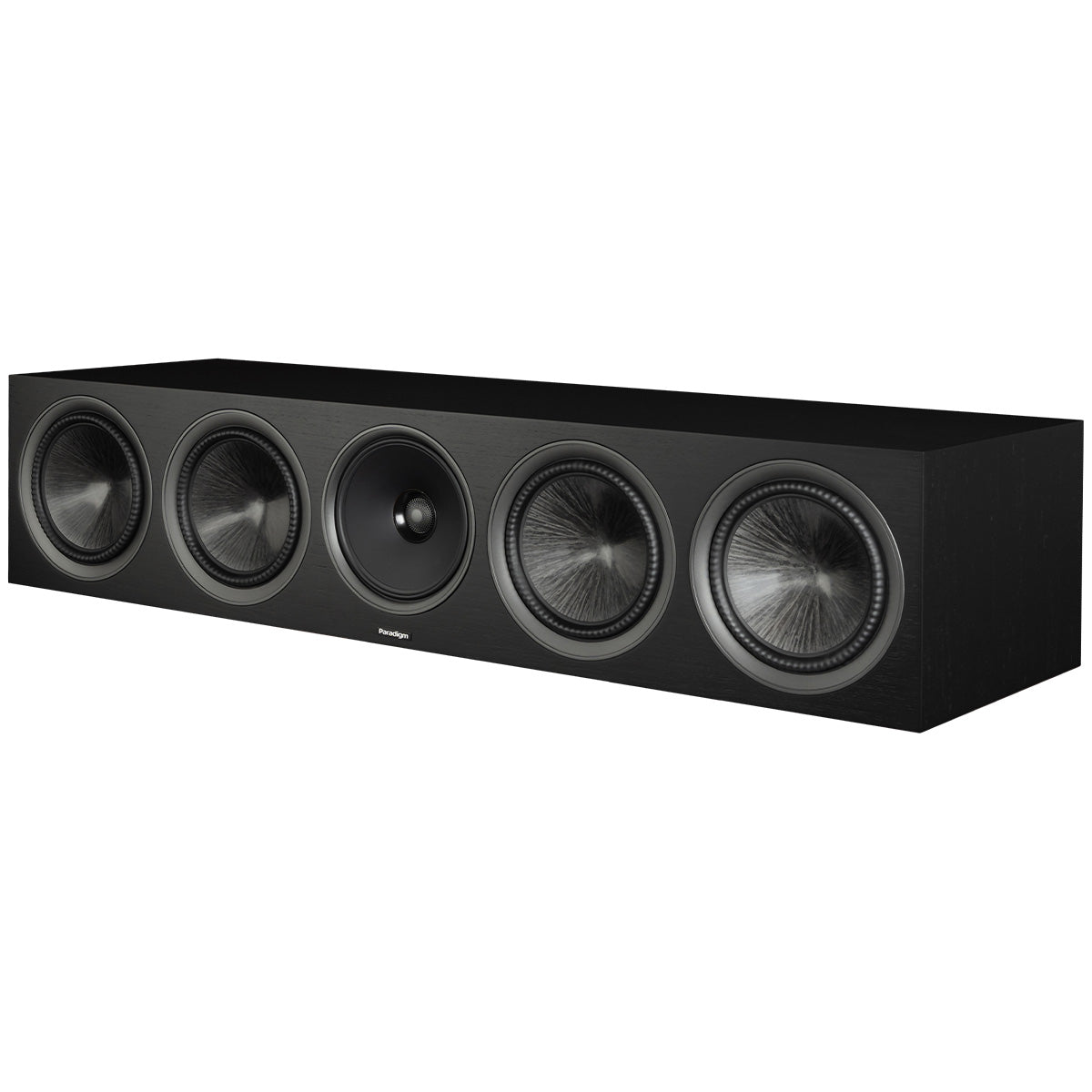 Paradigm Premier 620C V2 Center Channel Speaker - Each black walnut angled front view without grille