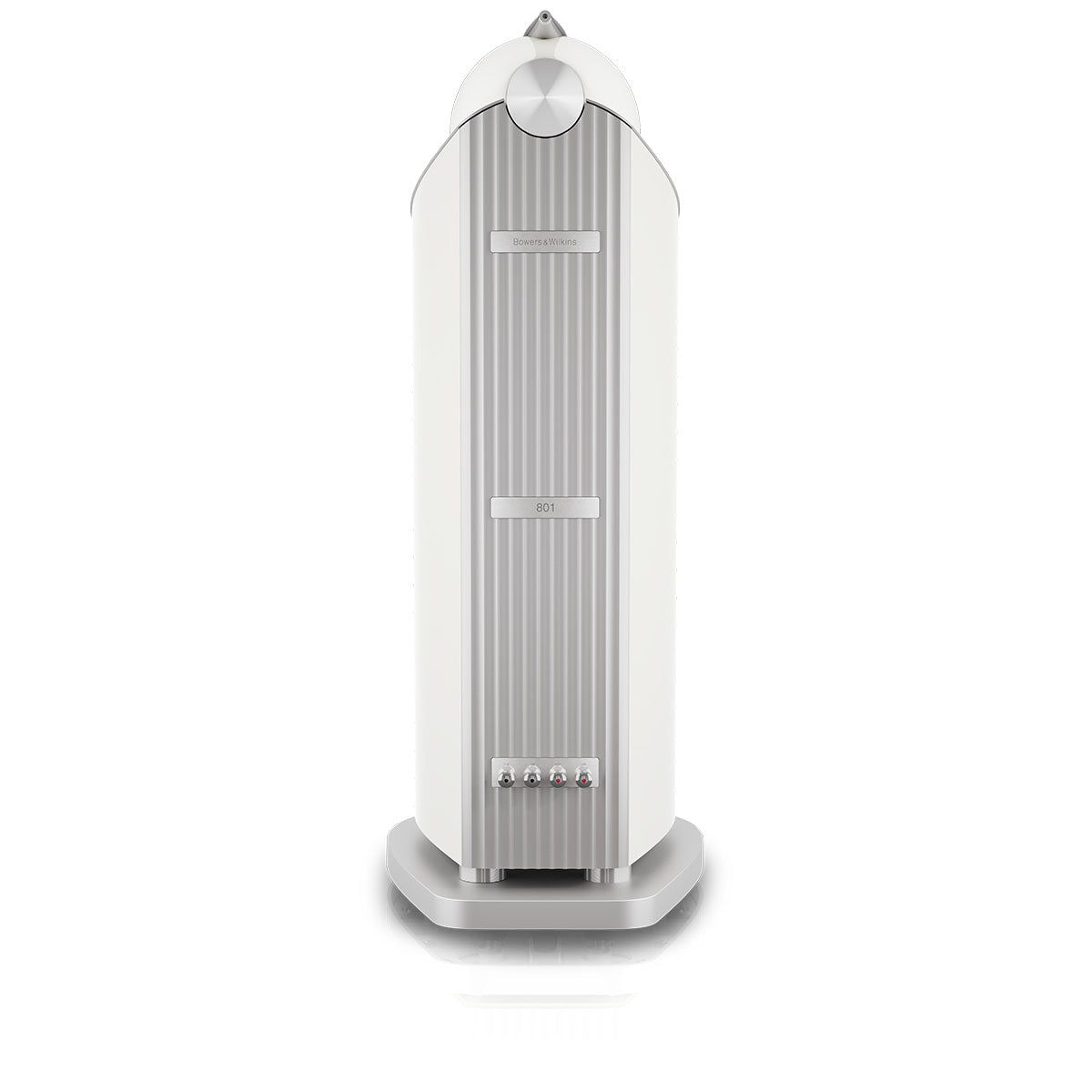 Bowers & Wilkins 801 D5 Floorstanding Loudspeaker - rear view of single Warm White speaker