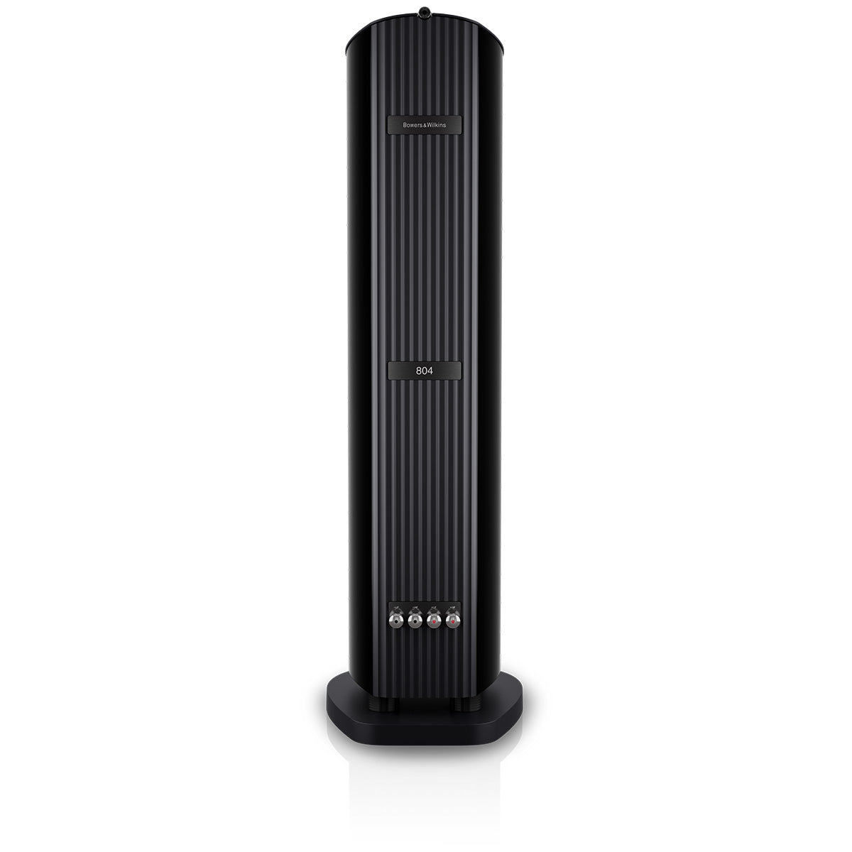 Bowers & Wilkins 804 D5 Floorstanding Loudspeaker - rear view of single Stealth Black speaker