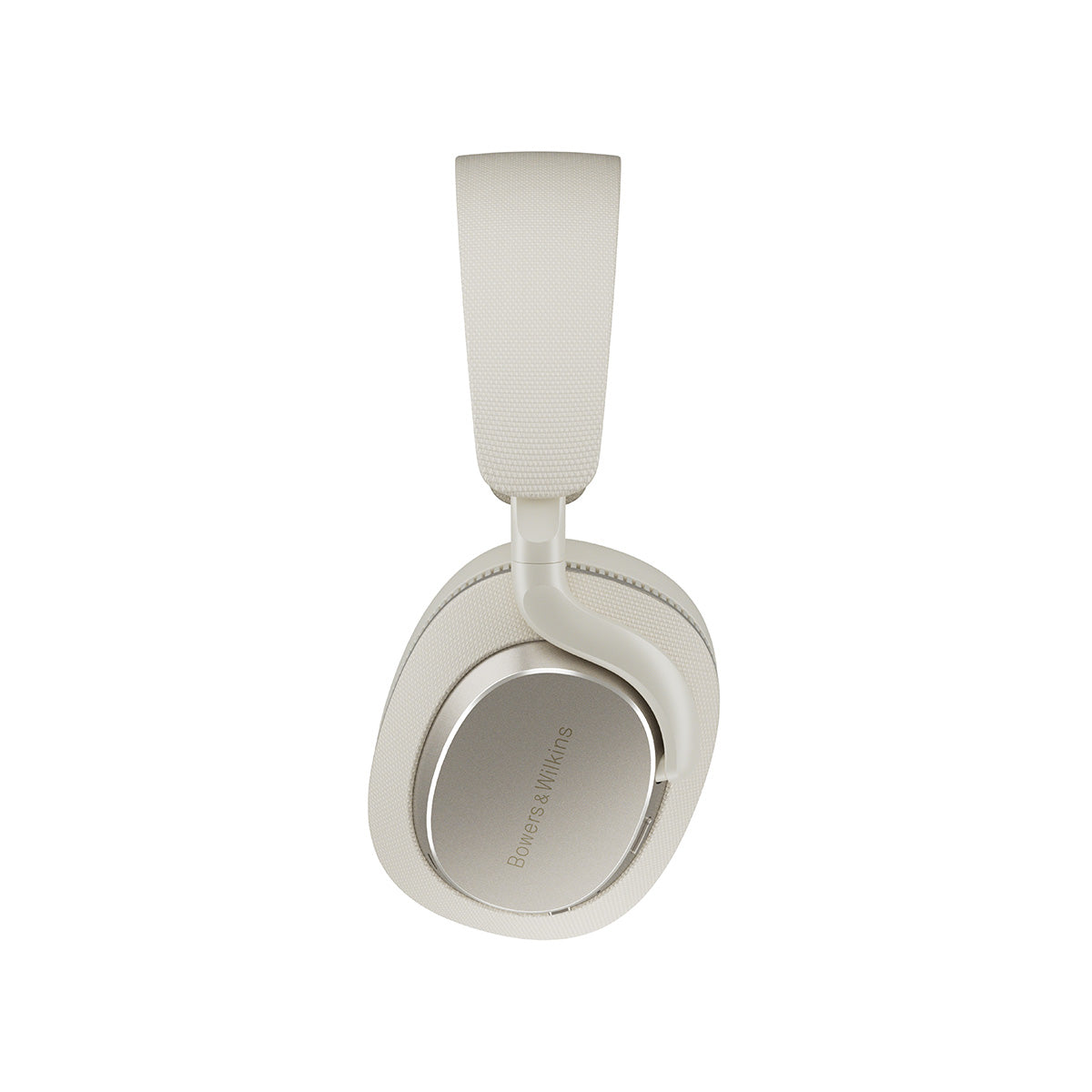 Bowers & Wilkins Px7 S3 Over-Ear Noise-Cancelling Headphones - White - view of side of left earphone facing left